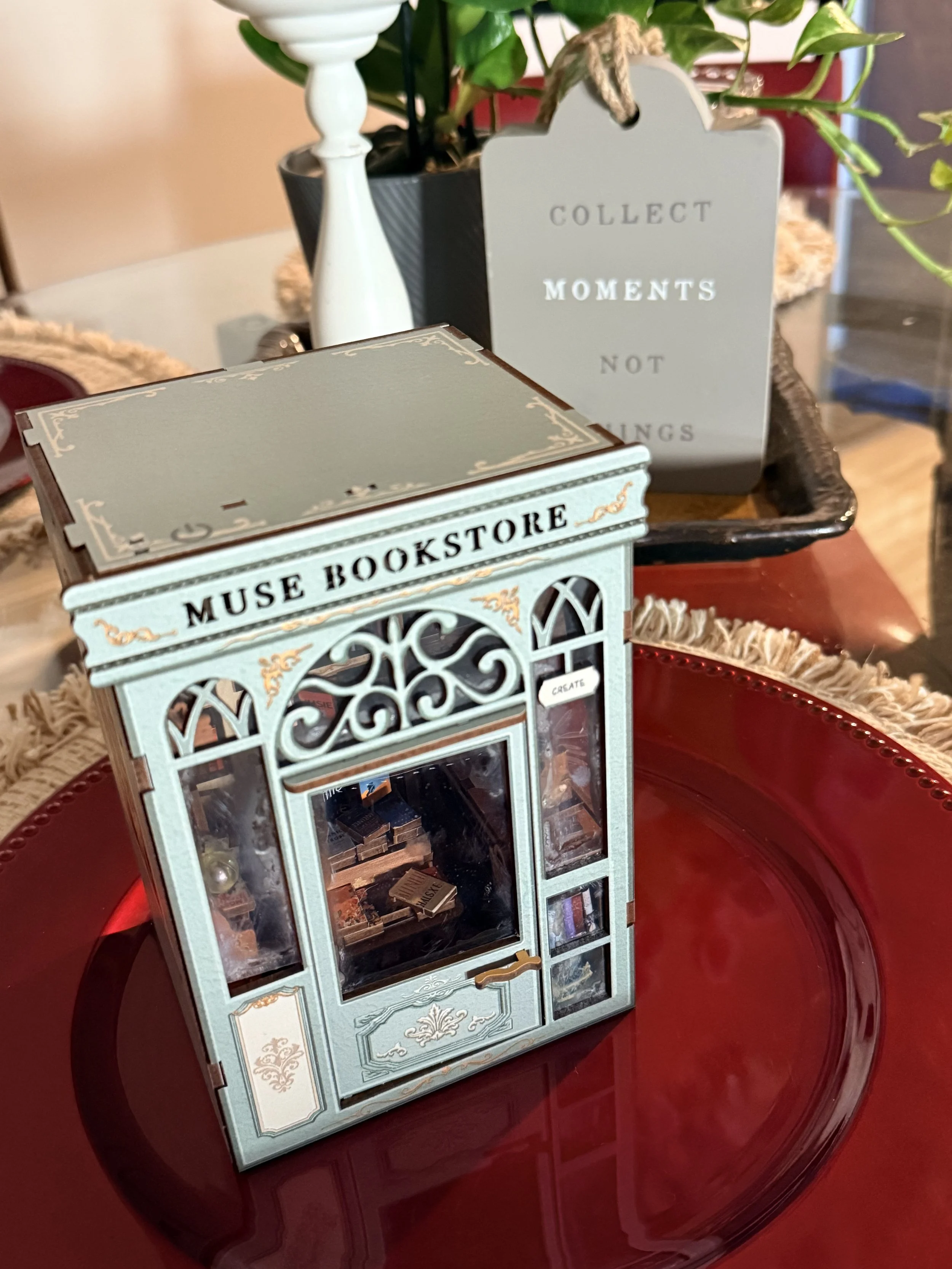 muse book store miniature from the front