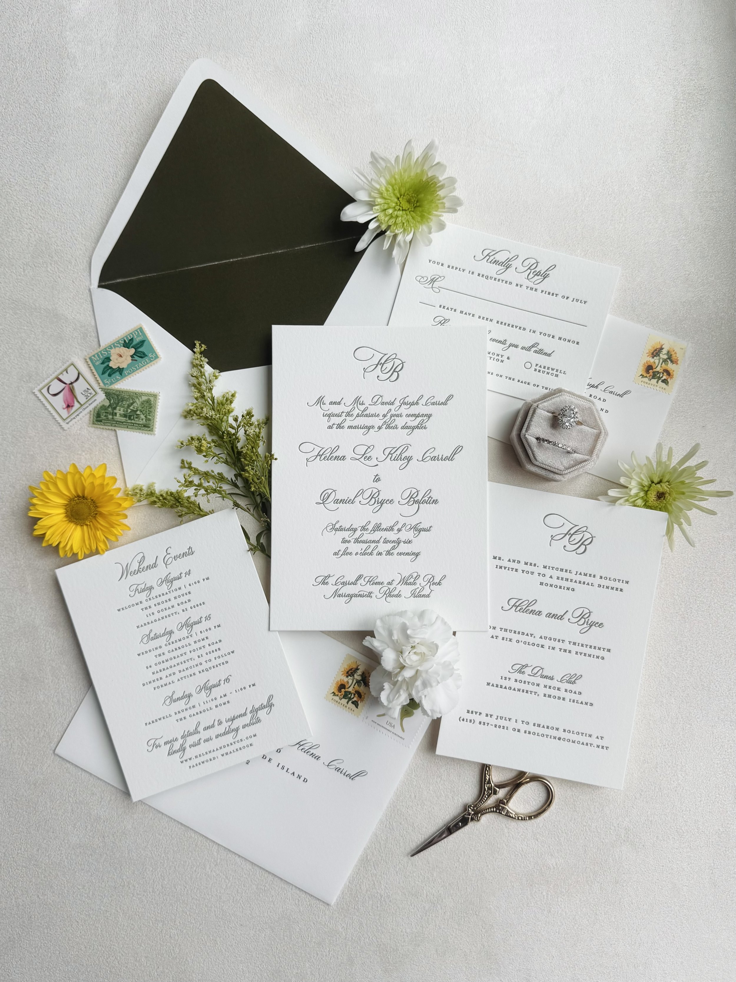 Helena & Bryce | Traditional, Minimalist, Earthy  | Narragansett, RI