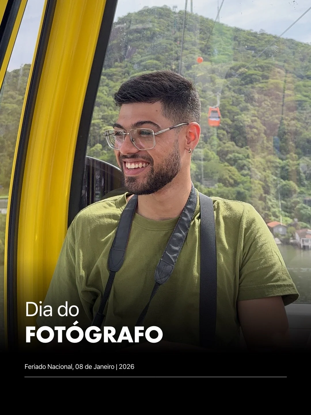 Feliz Dia do Fot&oacute;grafo! 📸
8 de janeiro.

Sou grato e aben&ccedil;oado por essa profiss&atilde;o, que tamb&eacute;m &eacute; filosofia, hobby e estilo de vida.
N&atilde;o me imagino fazendo outra coisa, ainda mais vendo as b&ecirc;n&ccedil;&at