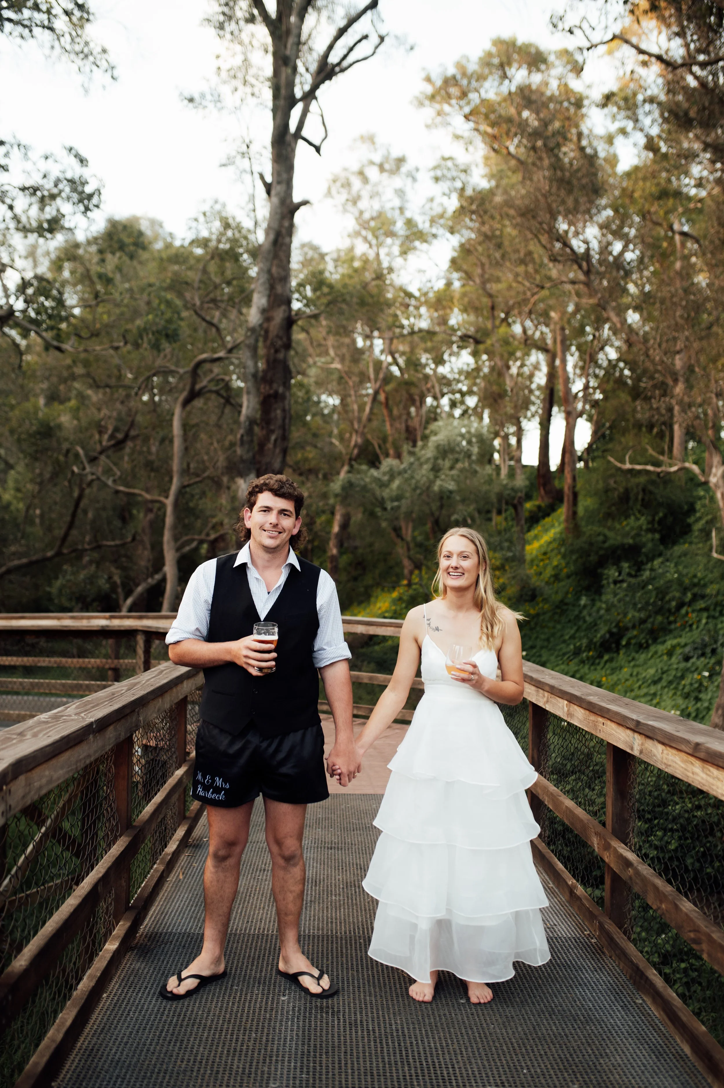 Adam &amp; Bec’s Backyard Wedding in Capel | Relaxed Coastal Wedding at Peppermint Grove Beach