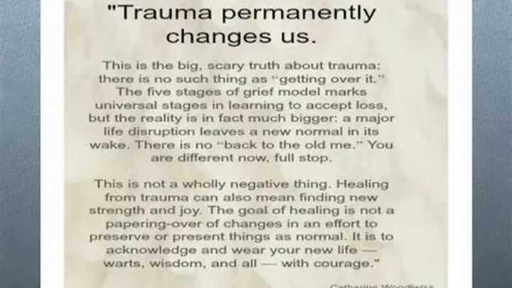 Post-Traumatic Growth: A Note for Survivors