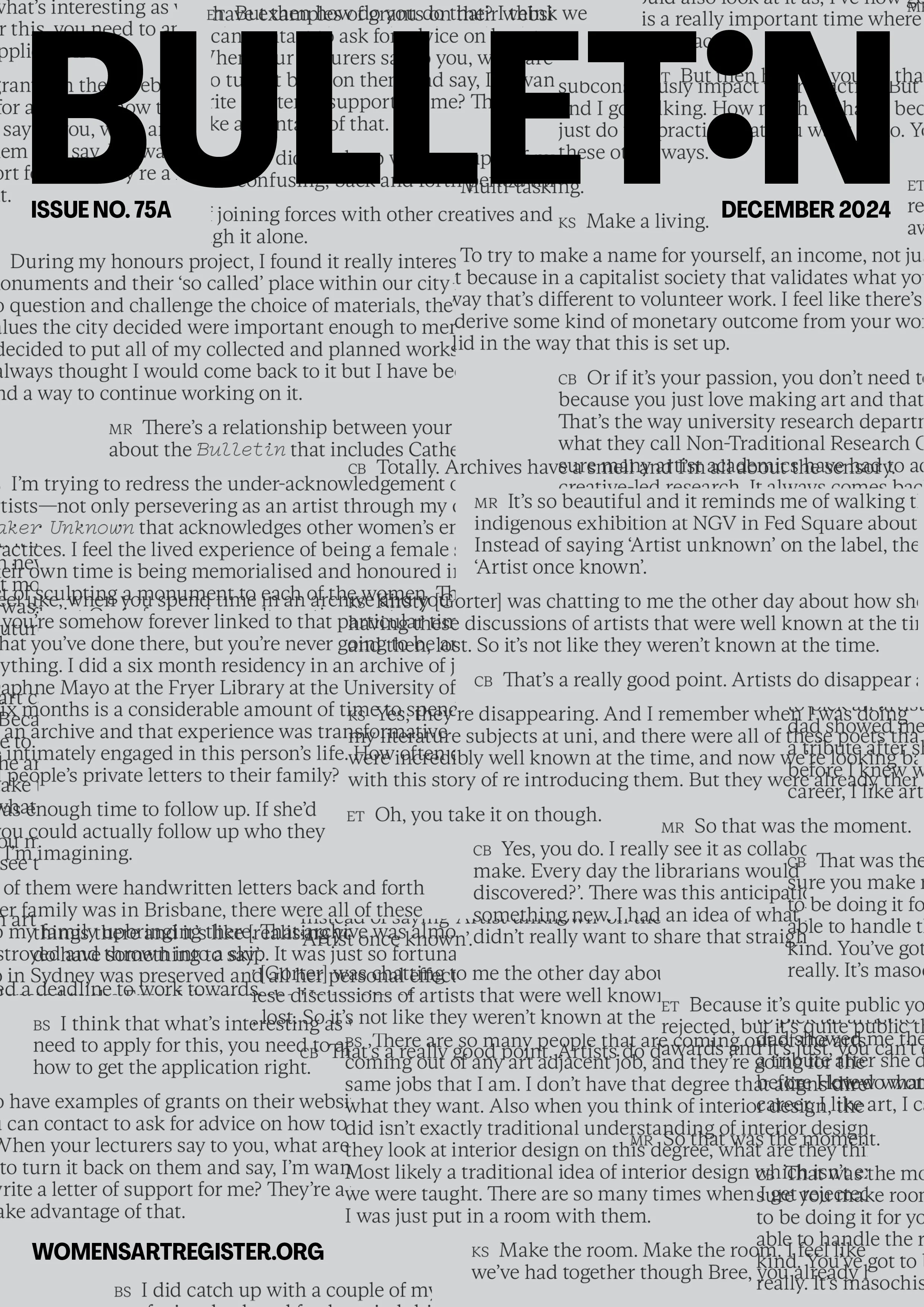 Cover of Issue 75A (December 2024)