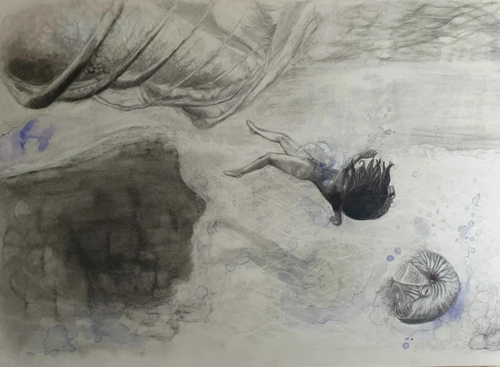 Fiorella Fabian, Swell (2022–25), MP4 video and sound, 5:11 min, 57 x 78 cm