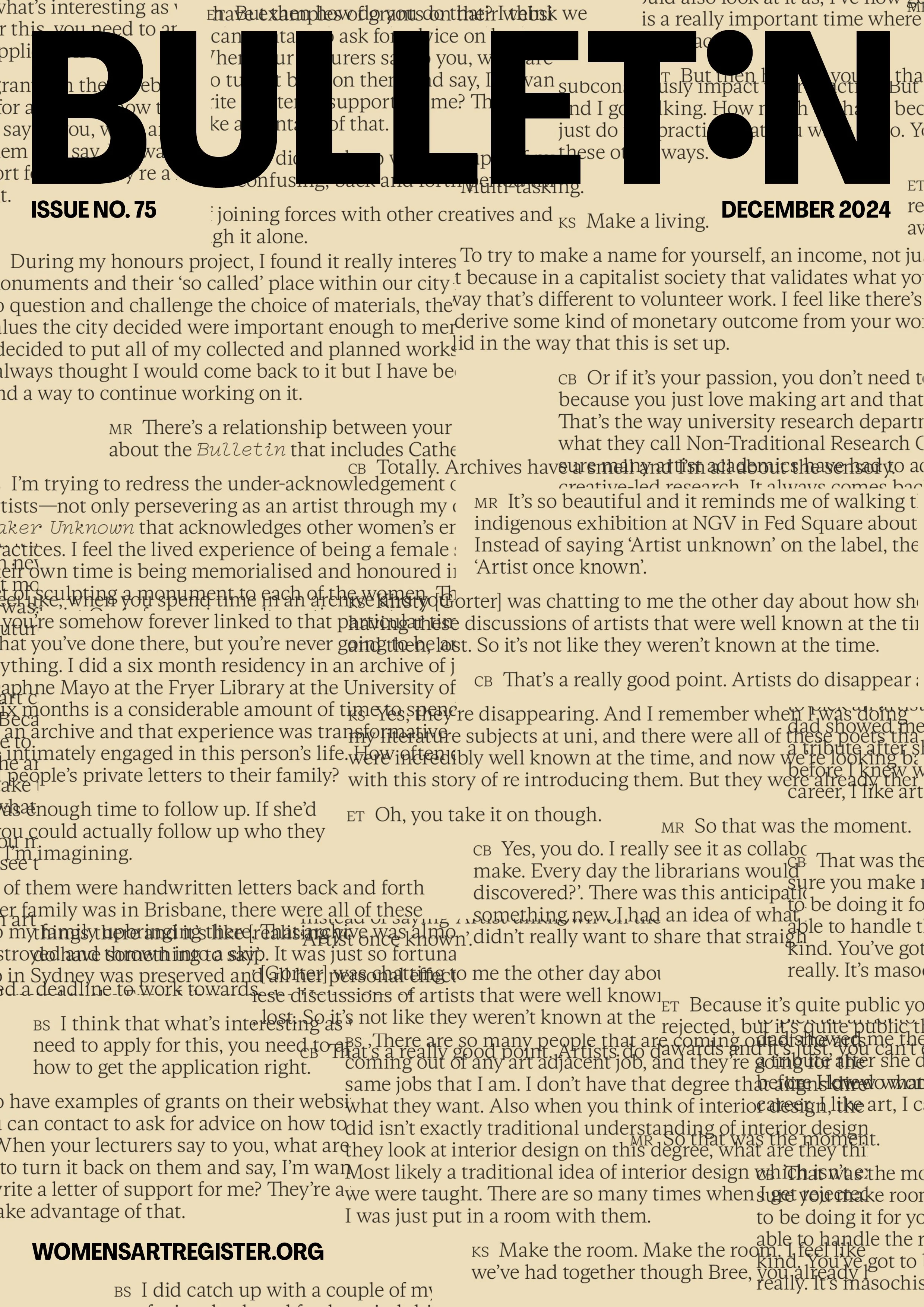 Cover of Issue 75 (December 2024)