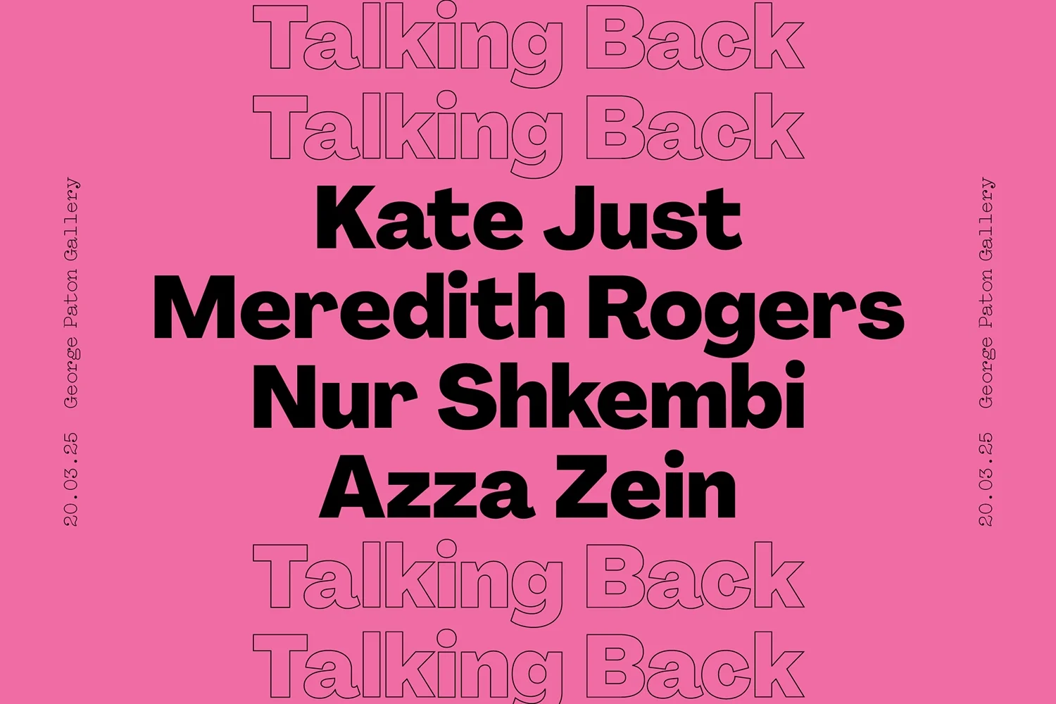 Talking Back with Kate Just, Meredith Rogers, Nur Shkembi and Azza Zein