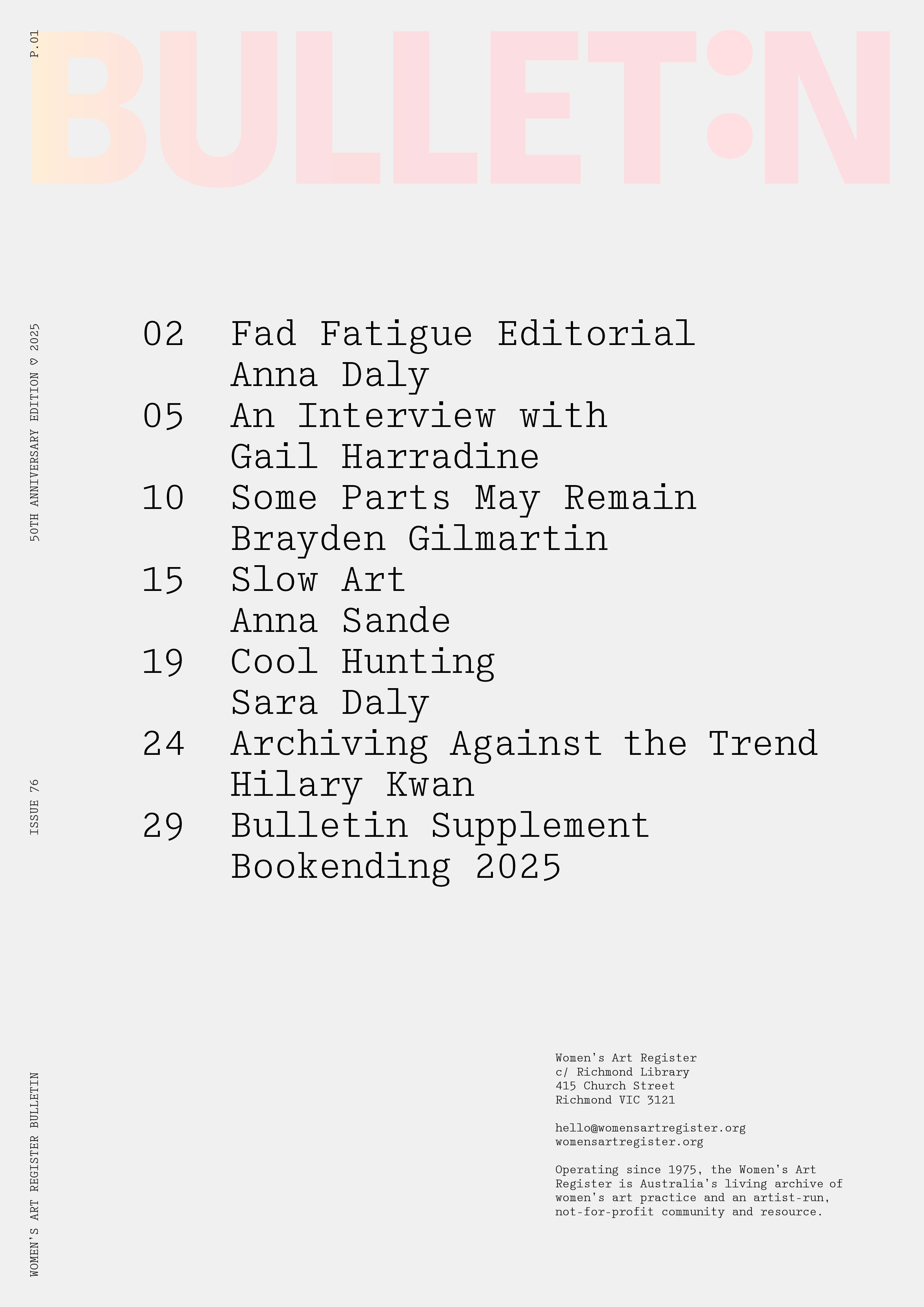 Cover of Issue 76 (Special Edition 2025)