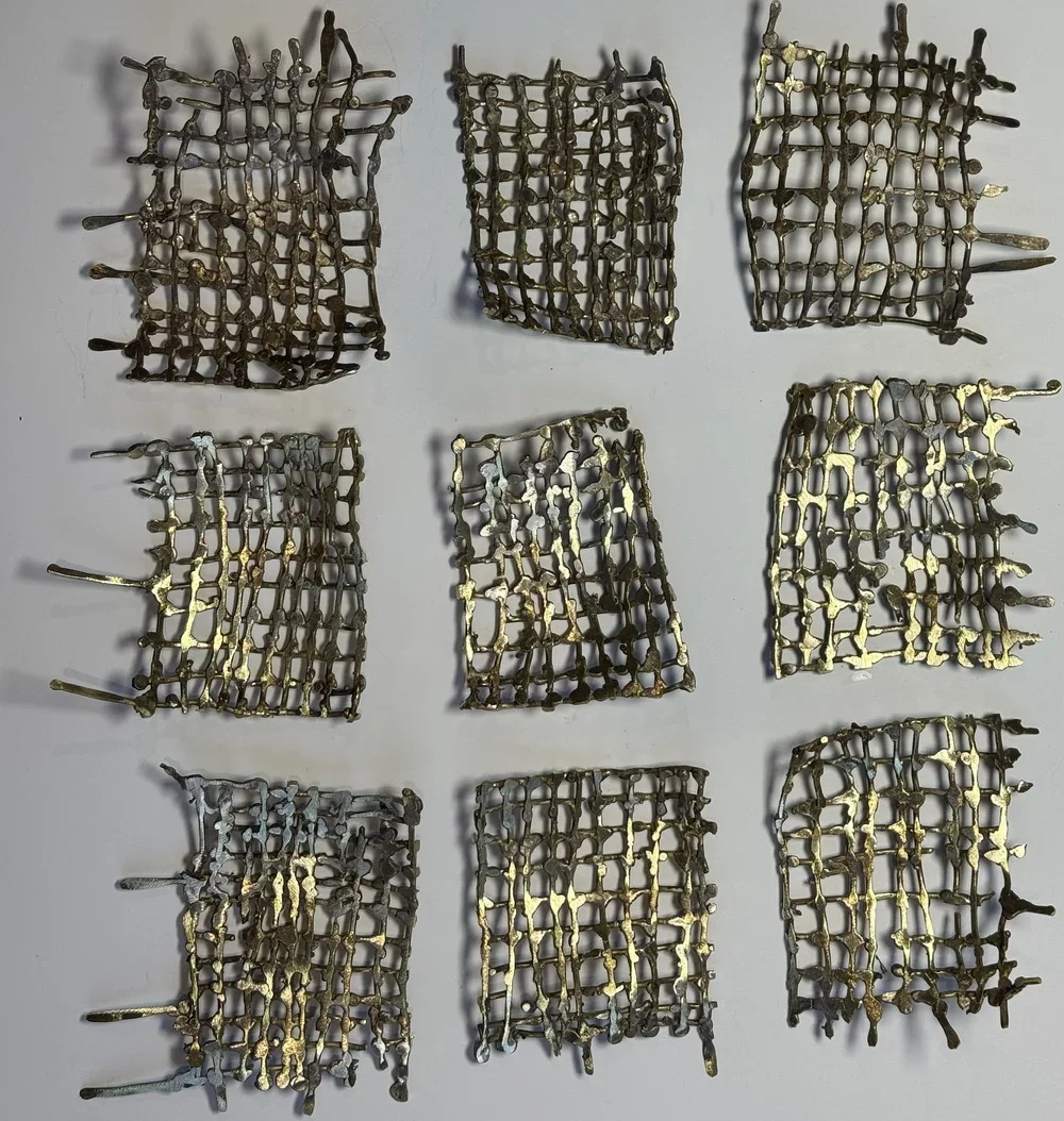 Brigit Heller, Torn (2025), Brass, 30 x 40 x 1 cm