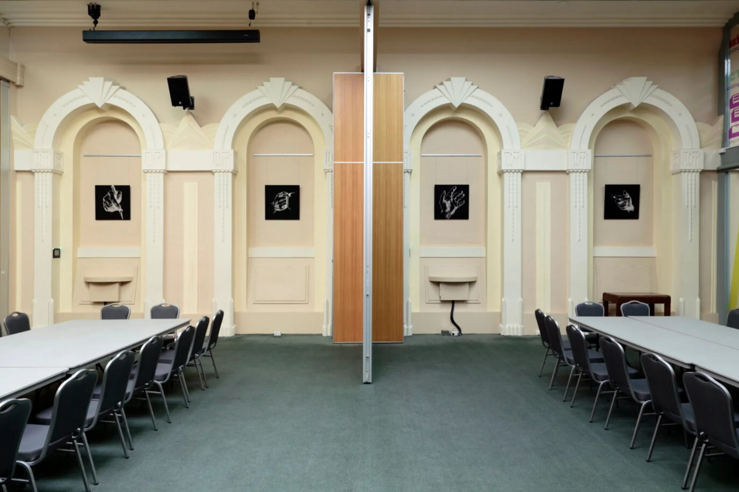 Installation of four print artworks at Richmond Town Hall