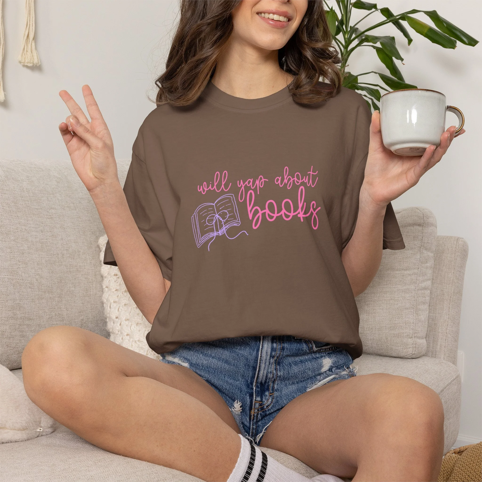 Will Yap About Books T-Shirt — Cute Bookish Graphic Tee for Readers