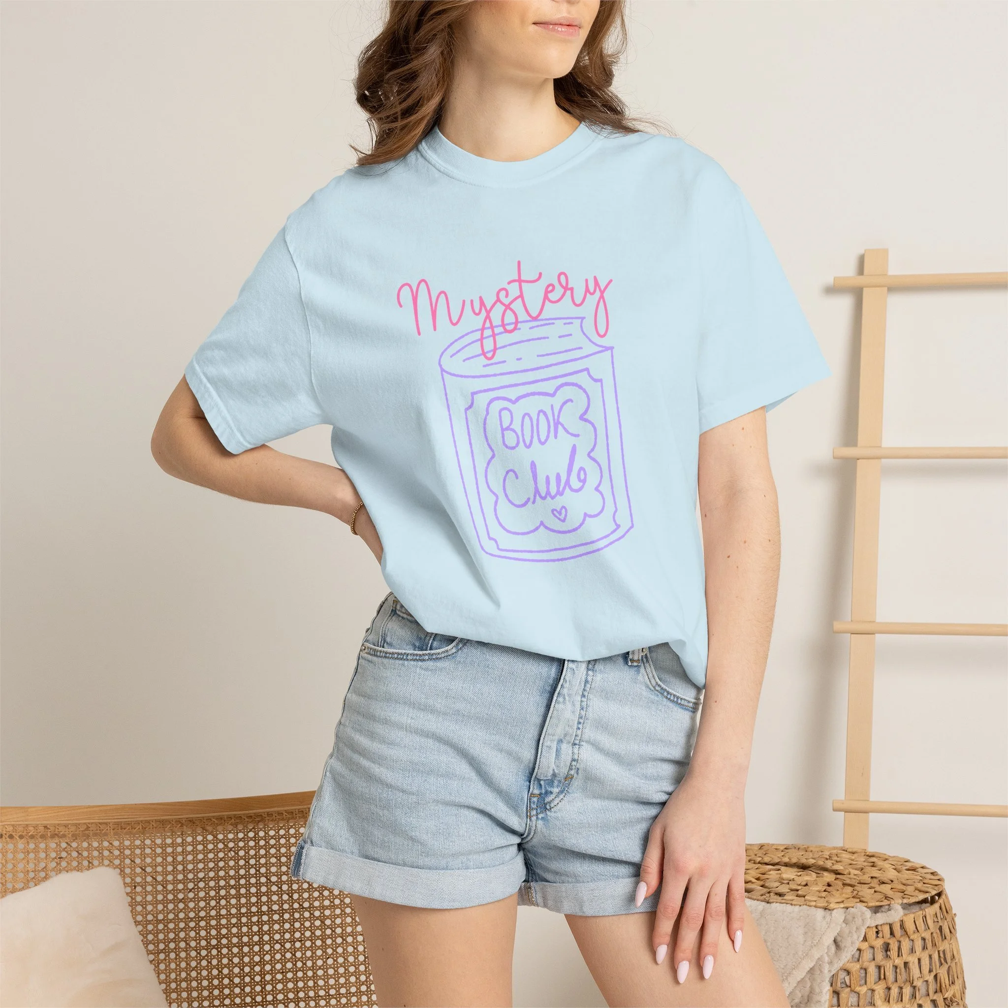 Mystery Book Club T-Shirt — Cute Bookish Graphic Tee for Readers