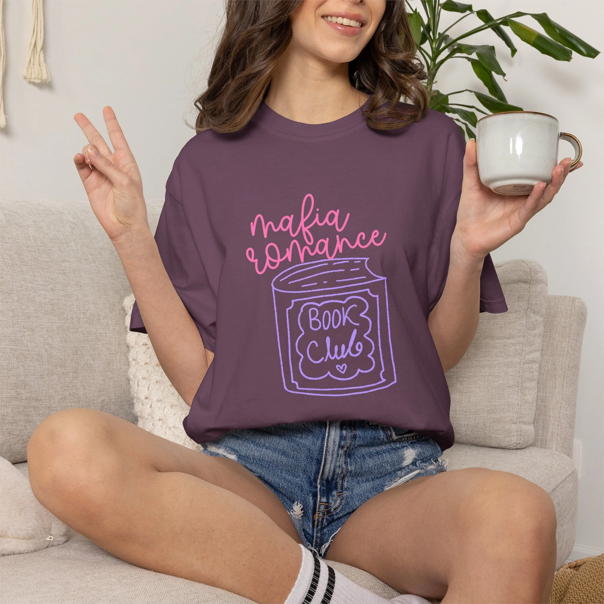 Mafia Romance Book Club T-Shirt — Cute Bookish Graphic Tee for Readers