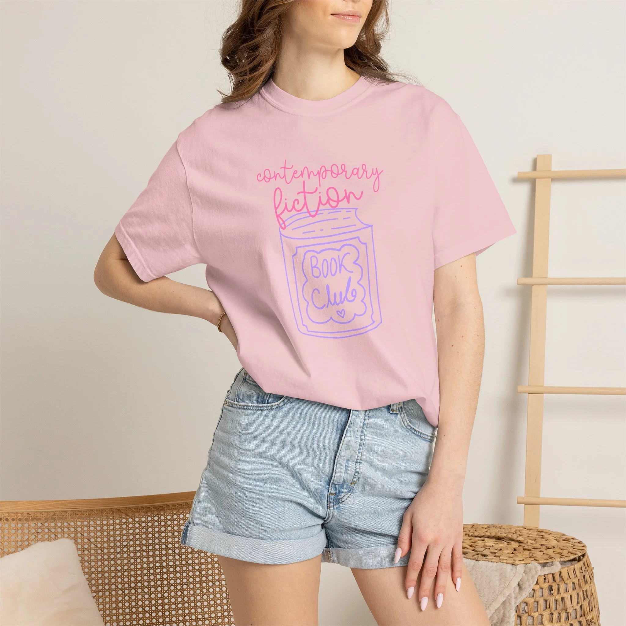 Contemporary Fiction Book Club T-Shirt — Cute Bookish Graphic Tee for Readers