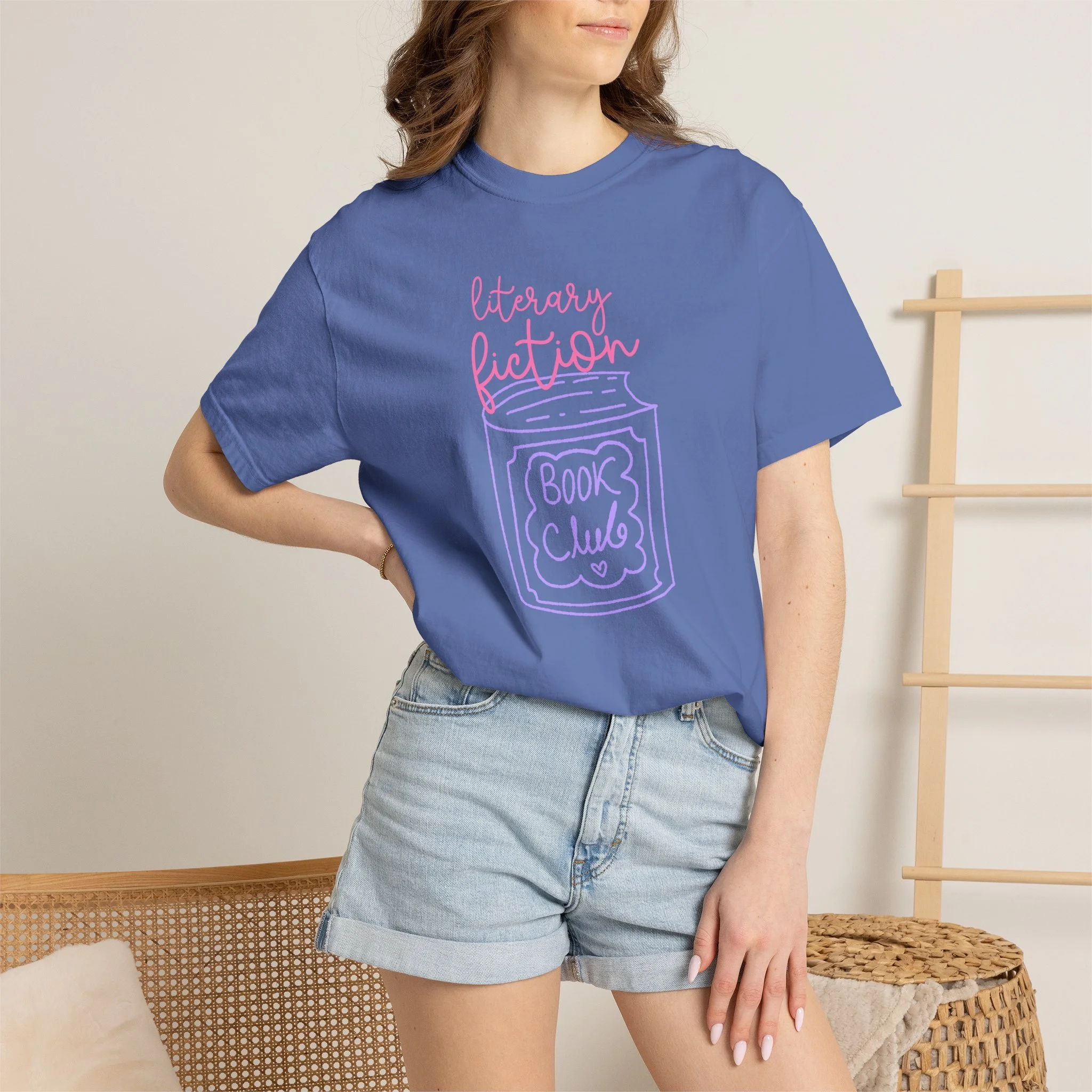 Literary Fiction Book Club T-Shirt — Cute Bookish Graphic Tee for Readers