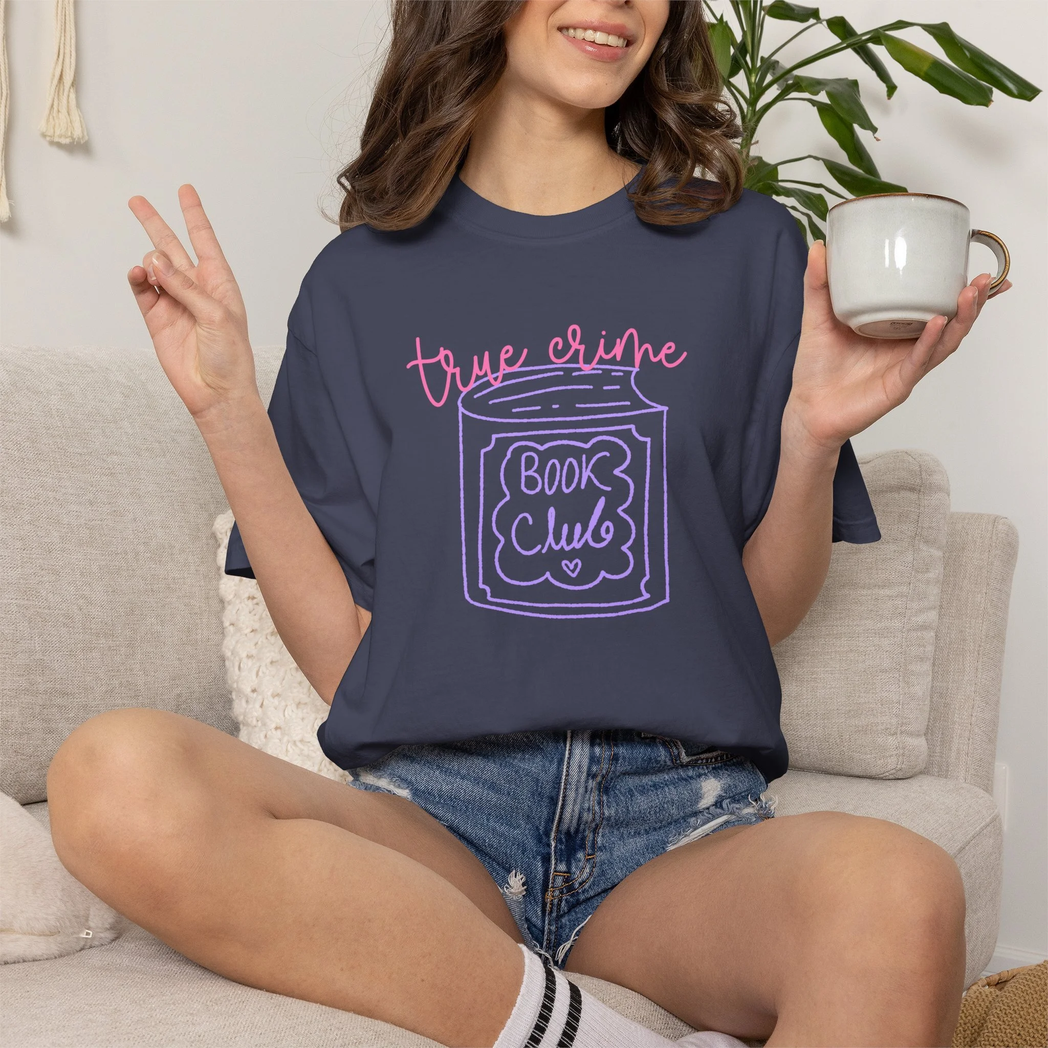 True Crime Book Club T-Shirt — Cute Bookish Graphic Tee for Readers