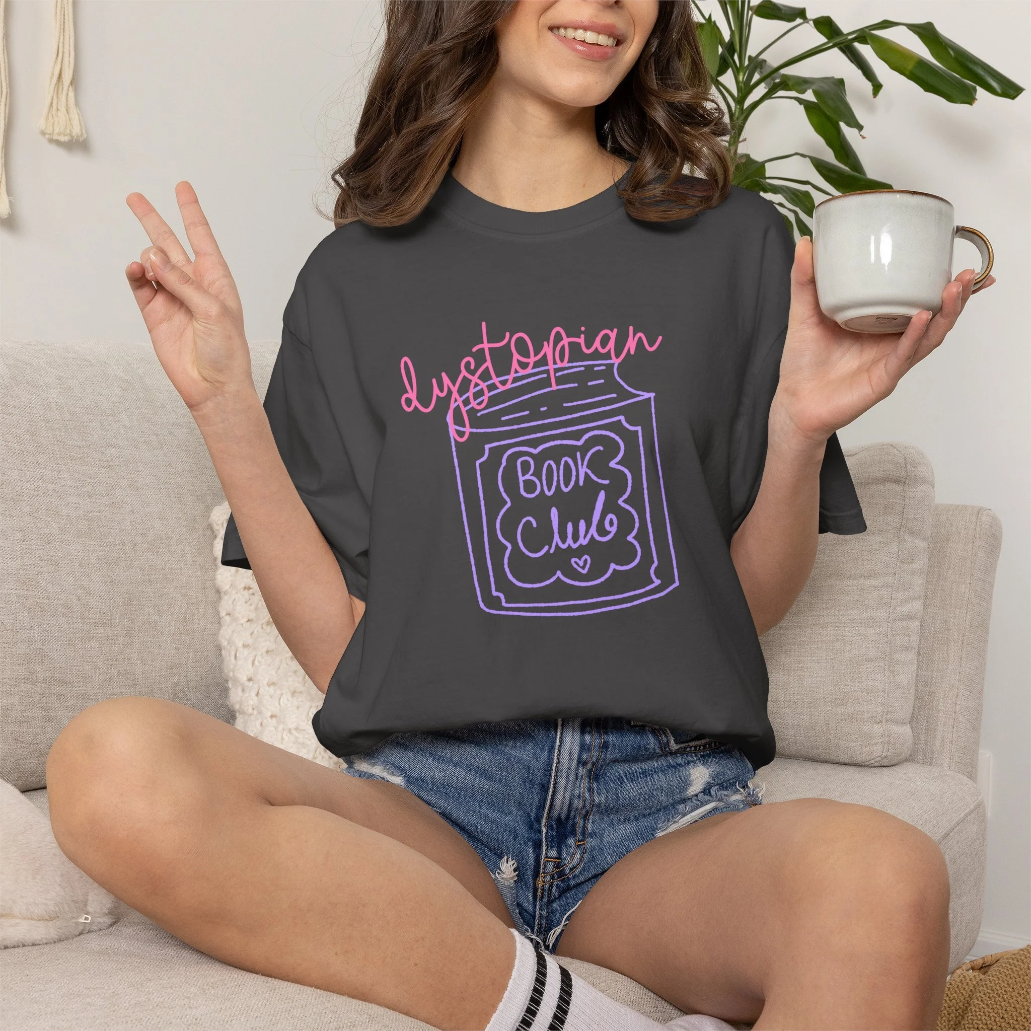 Dystopian Book Club T-Shirt — Cute Bookish Graphic Tee for Readers