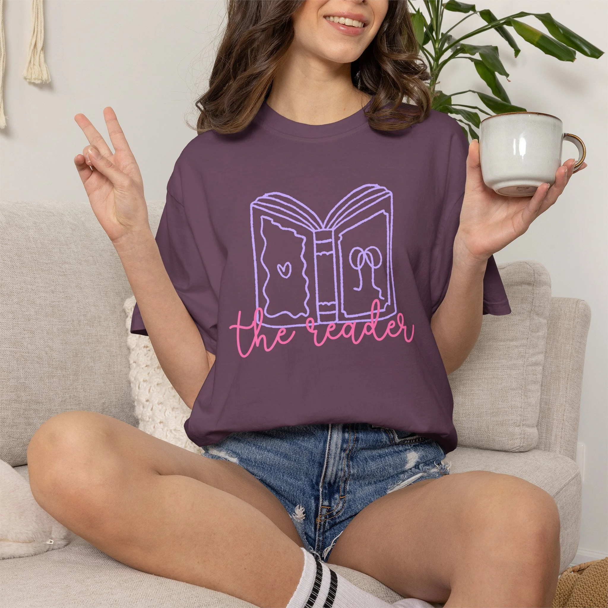 The Reader T-Shirt — Cute Bookish Graphic Tee for Readers