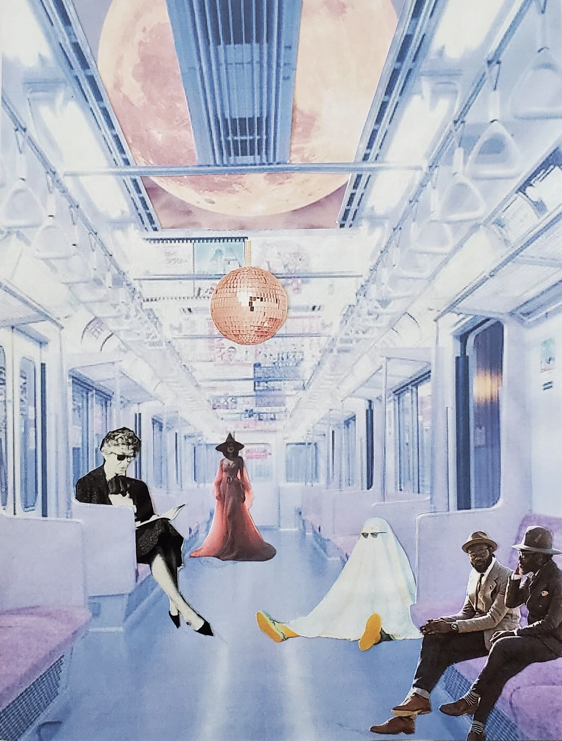 "Pastel Noir-Lilac"
Repurposed Paper Collage
7"x5"
2024