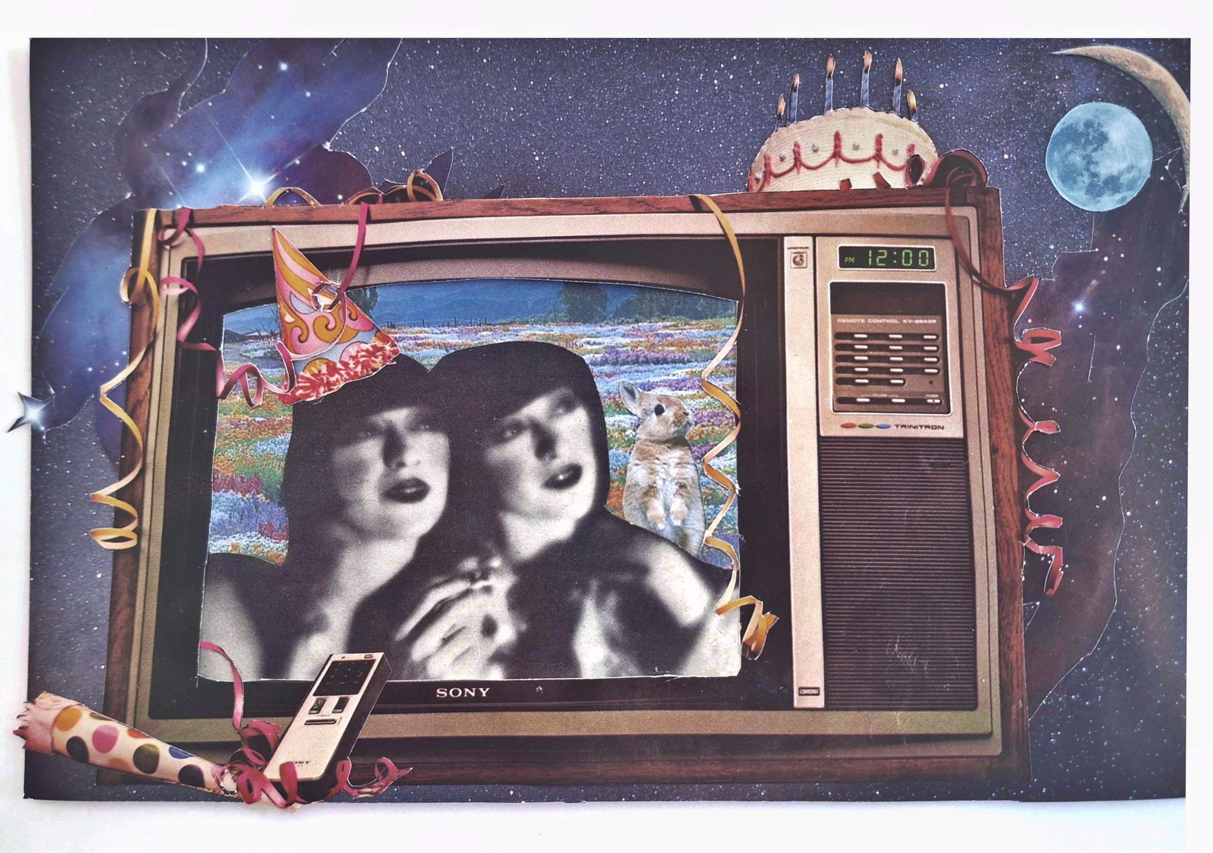 "I Can't Read Kant & Listen to Spice Girls at the Same Time"
Repurposed Paper Collage
6.5" x 8.5"
2025