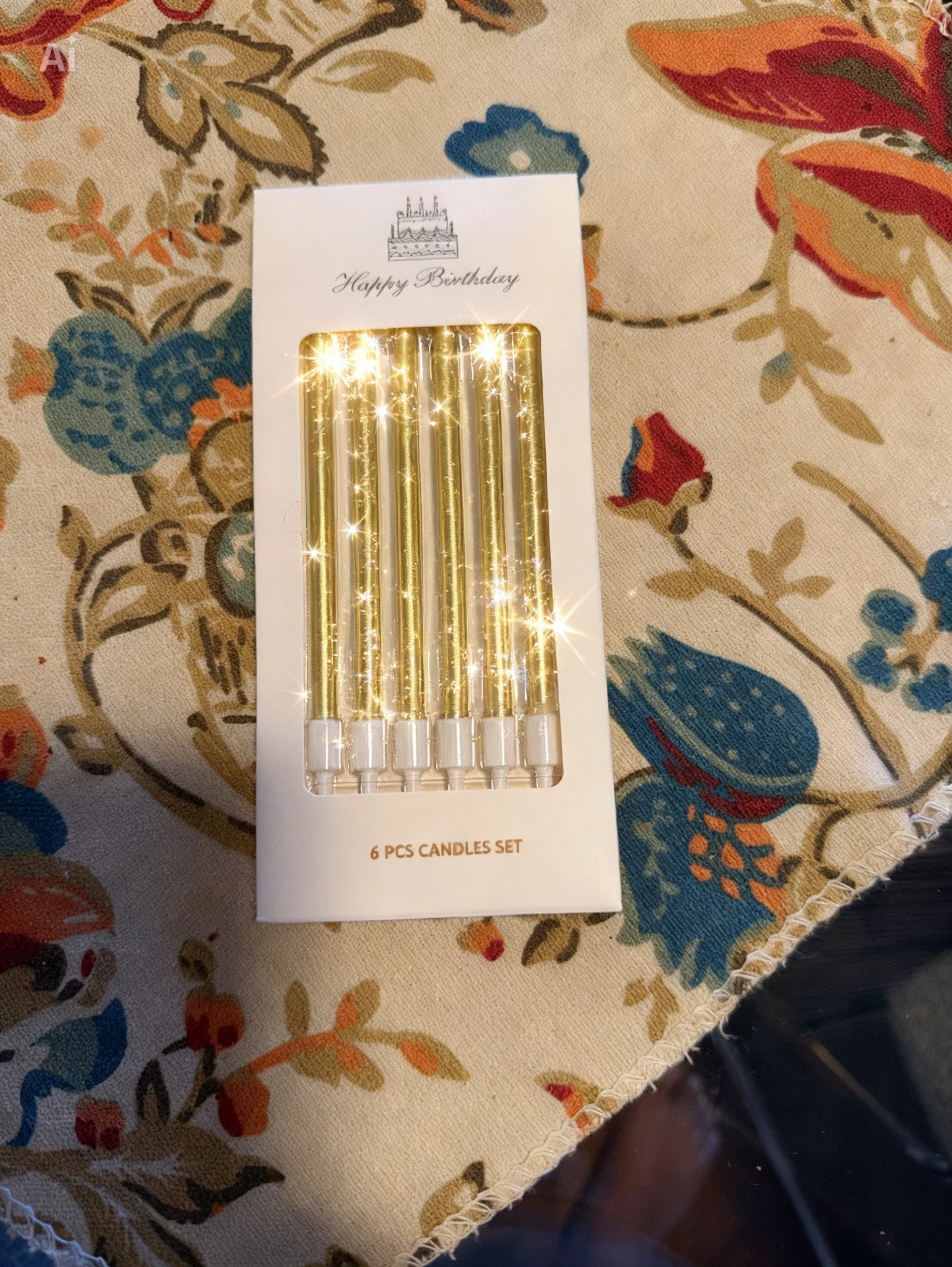 Luxe golden candles