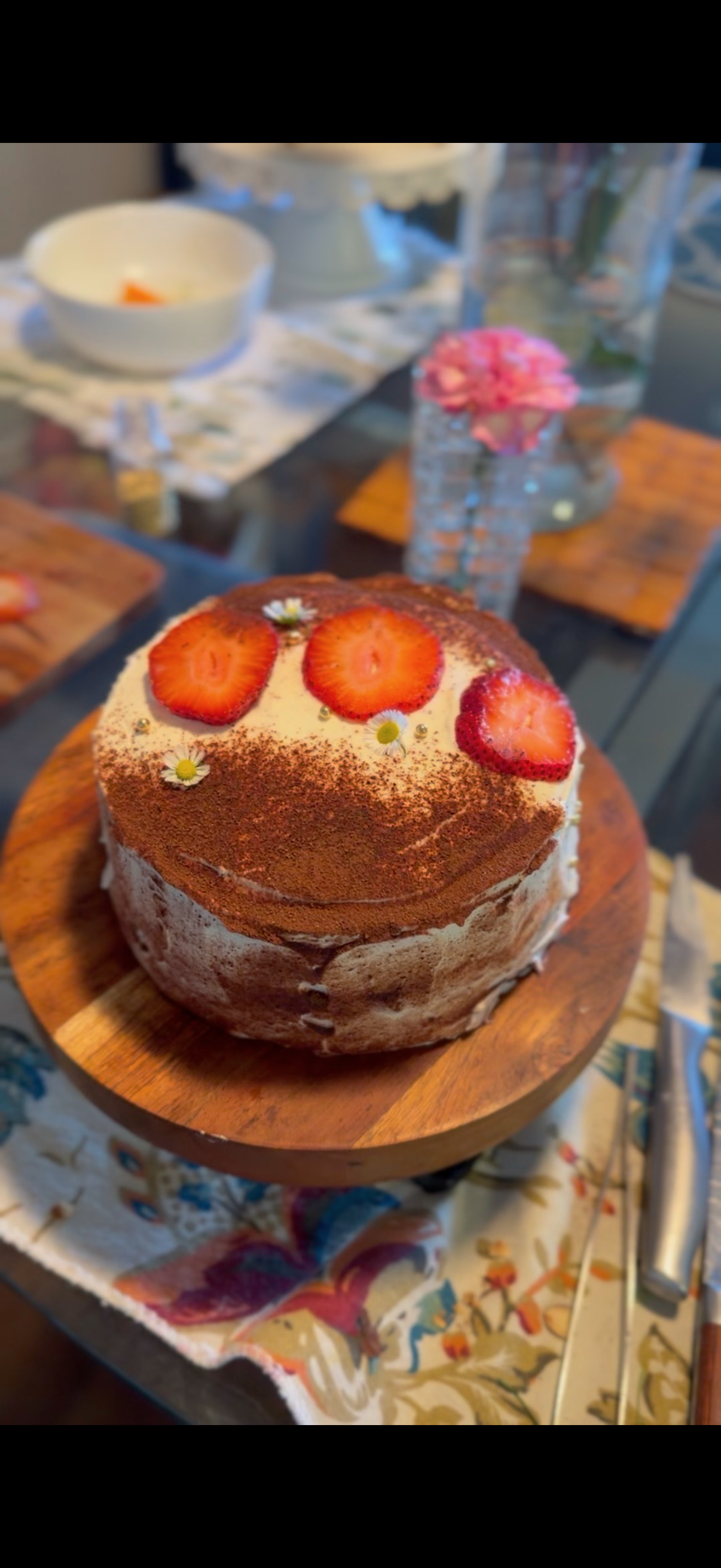 Rustic Chocolate Strawberry Cake (April Special)