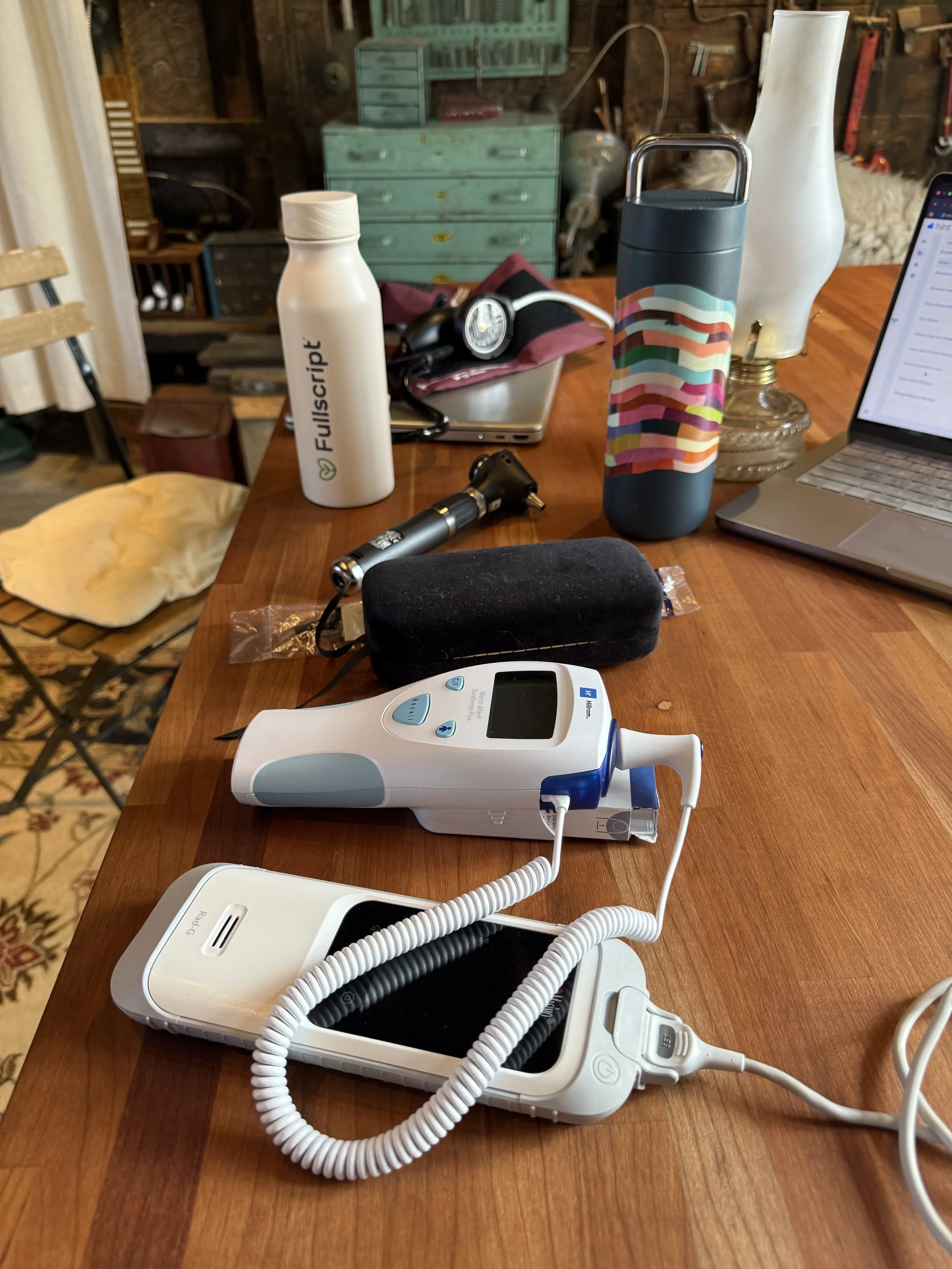 Diagnostic equipment from an on-site employer visit