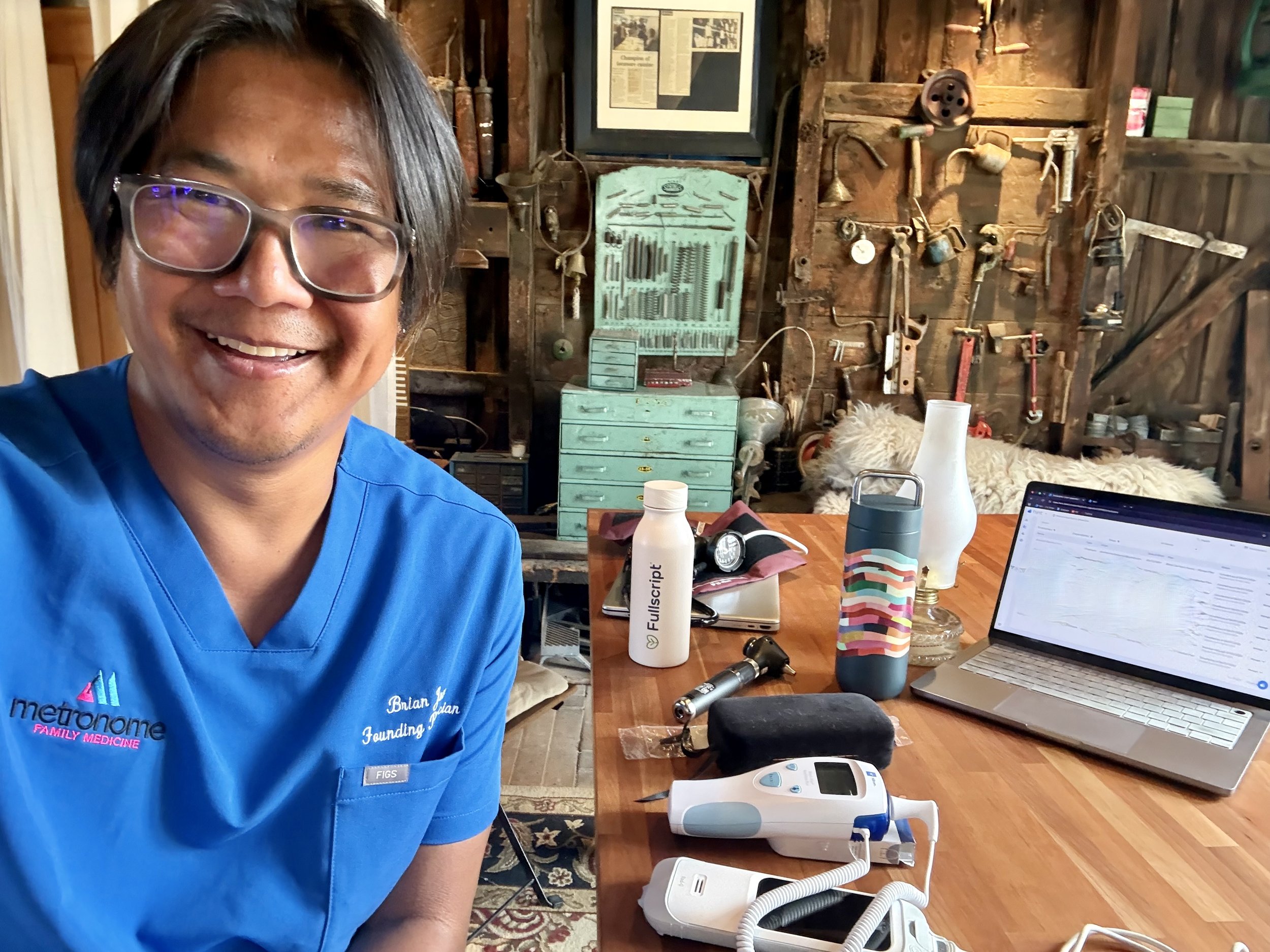Dr. Brian Juan on-site for an employer housecall visit
