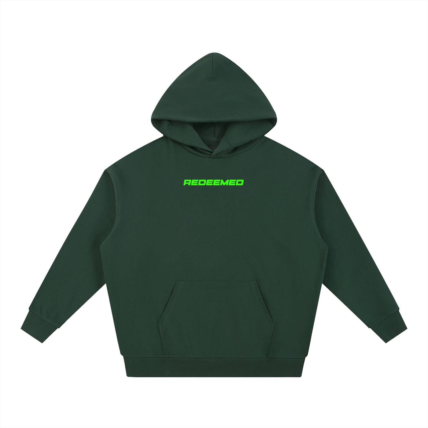 Retro Green Oversized Hoodie