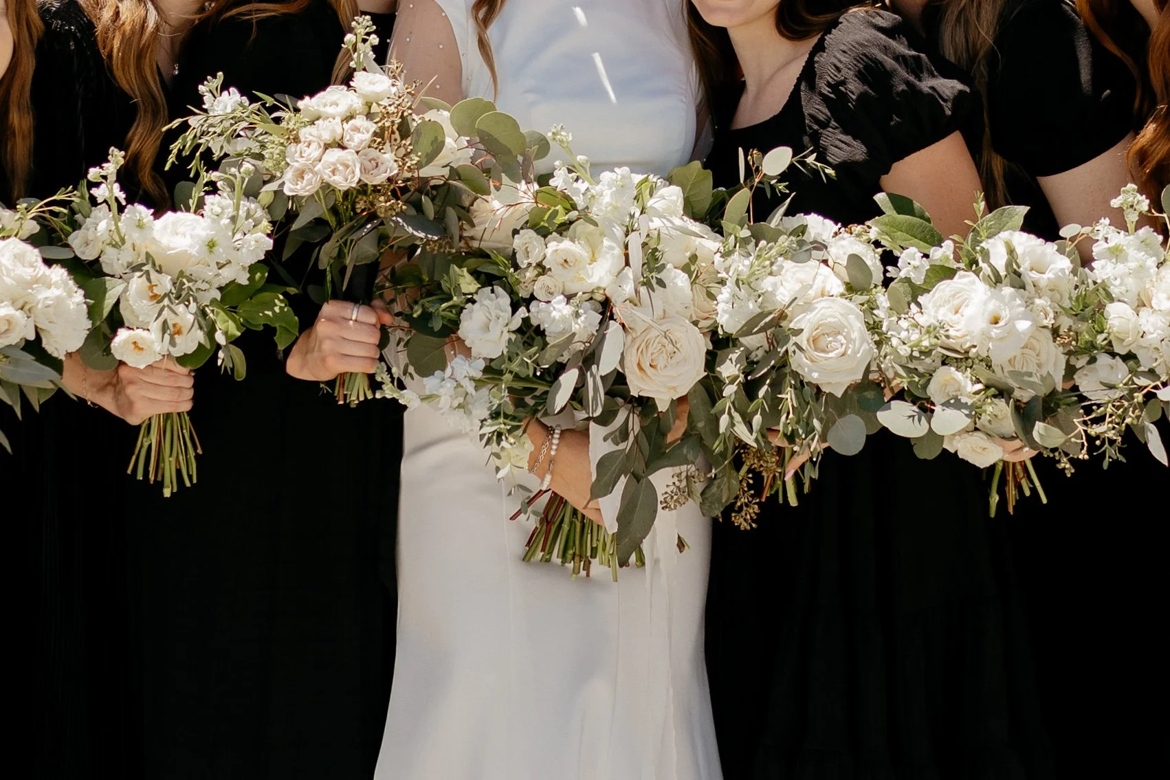 white bridal bouquet by Wild Spirit Floral