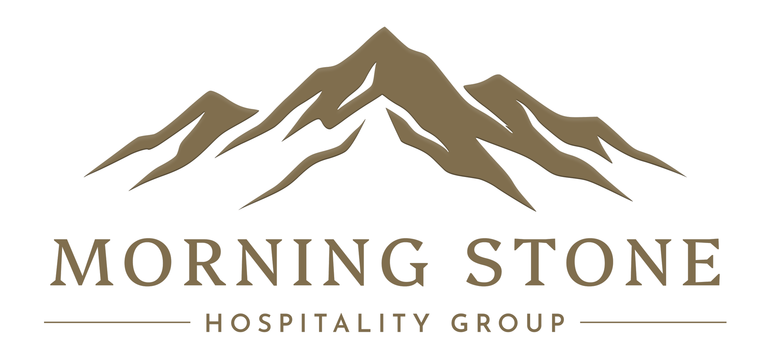 Logo featuring mountain peaks and the text 'Morning Stone Hospitality Group'.