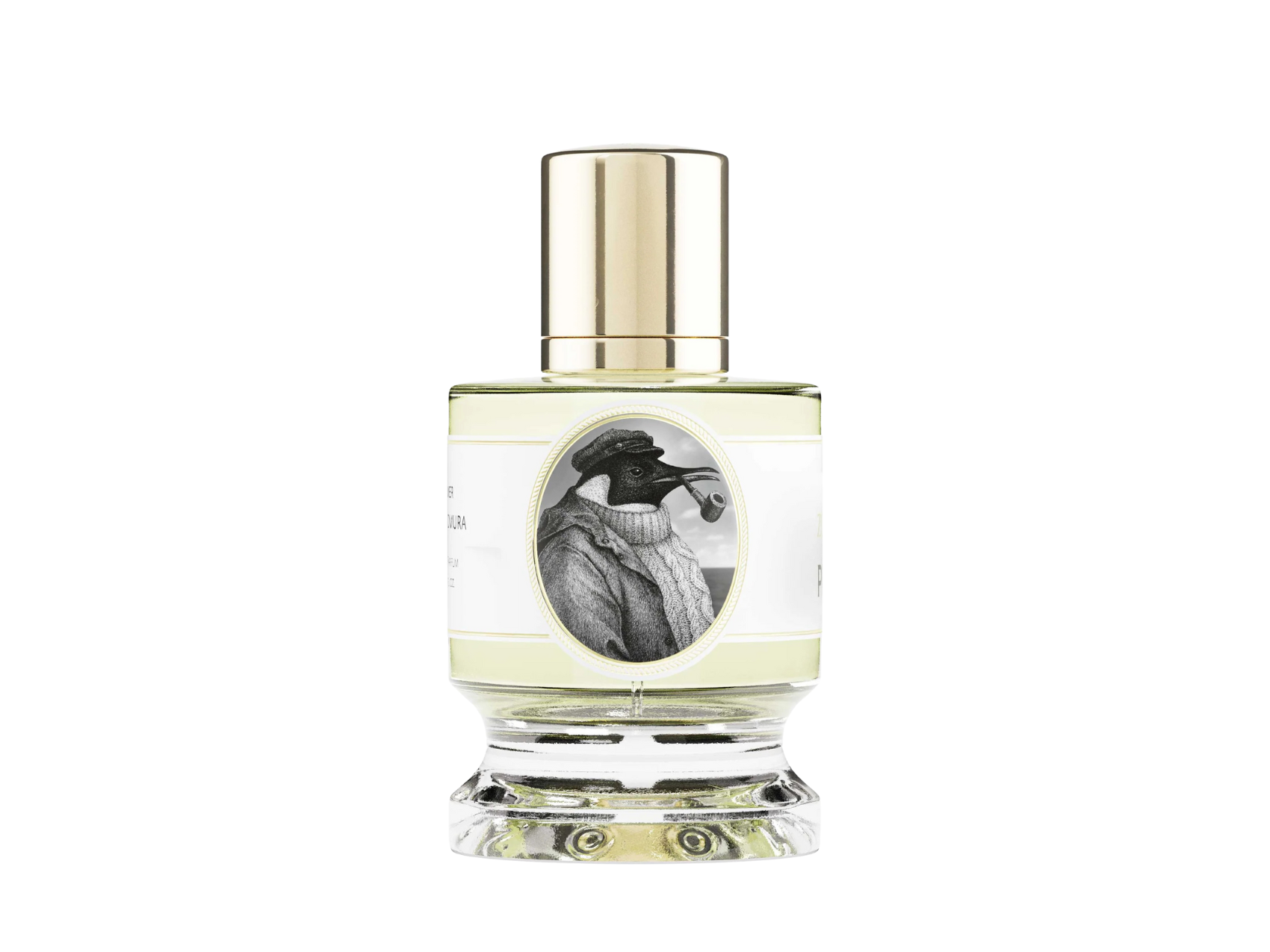 Zoologist Penguin niche perfume bottle — ozonic ice, saffron, and suede arctic leather fragrance