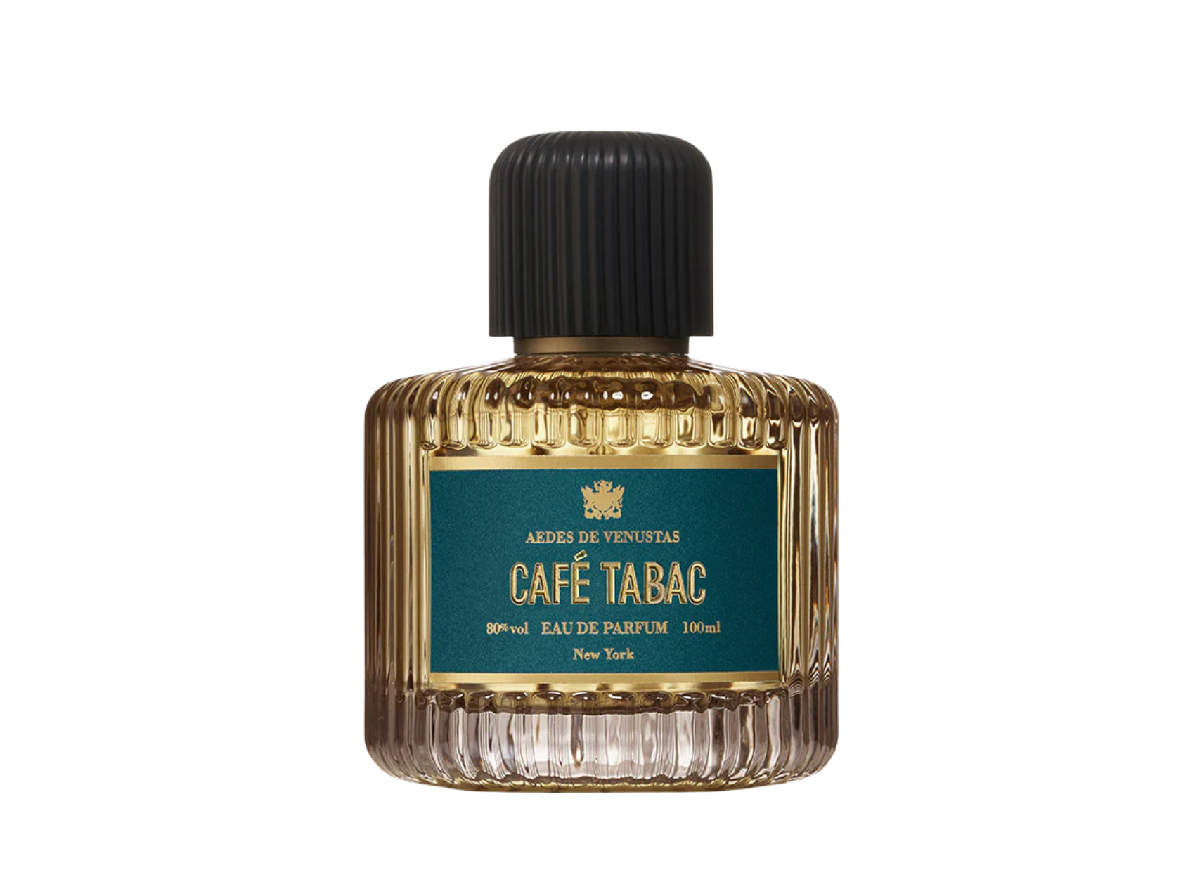AEDES DE VENUSTAS Café Tabac niche perfume bottle — dark tobacco, coffee, and amber fragrance