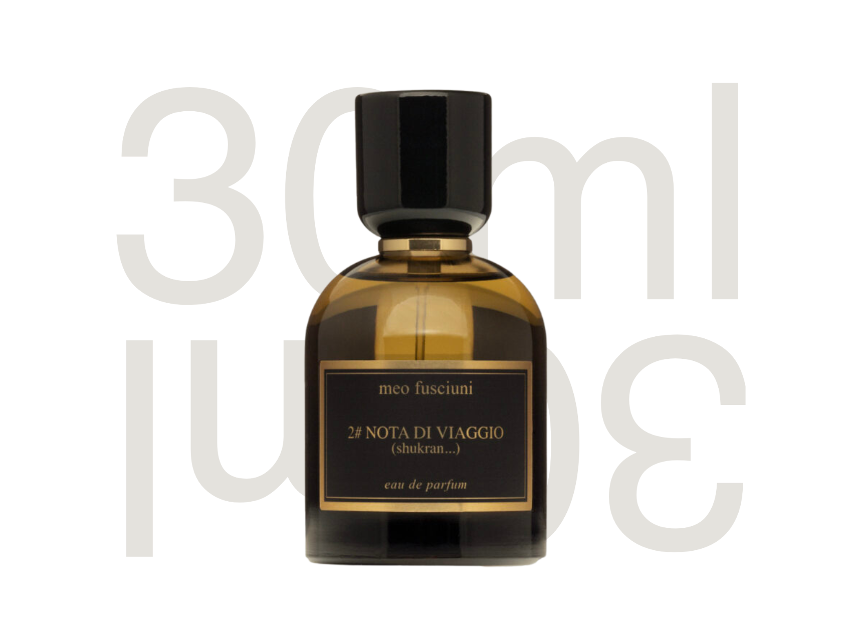 Meo Fusciuni Shukran is a travel fragrance inspired by Morocco — warm, spiced, and deeply evocative of the Medina at dusk. Niche perfume at 30ml Montreal.