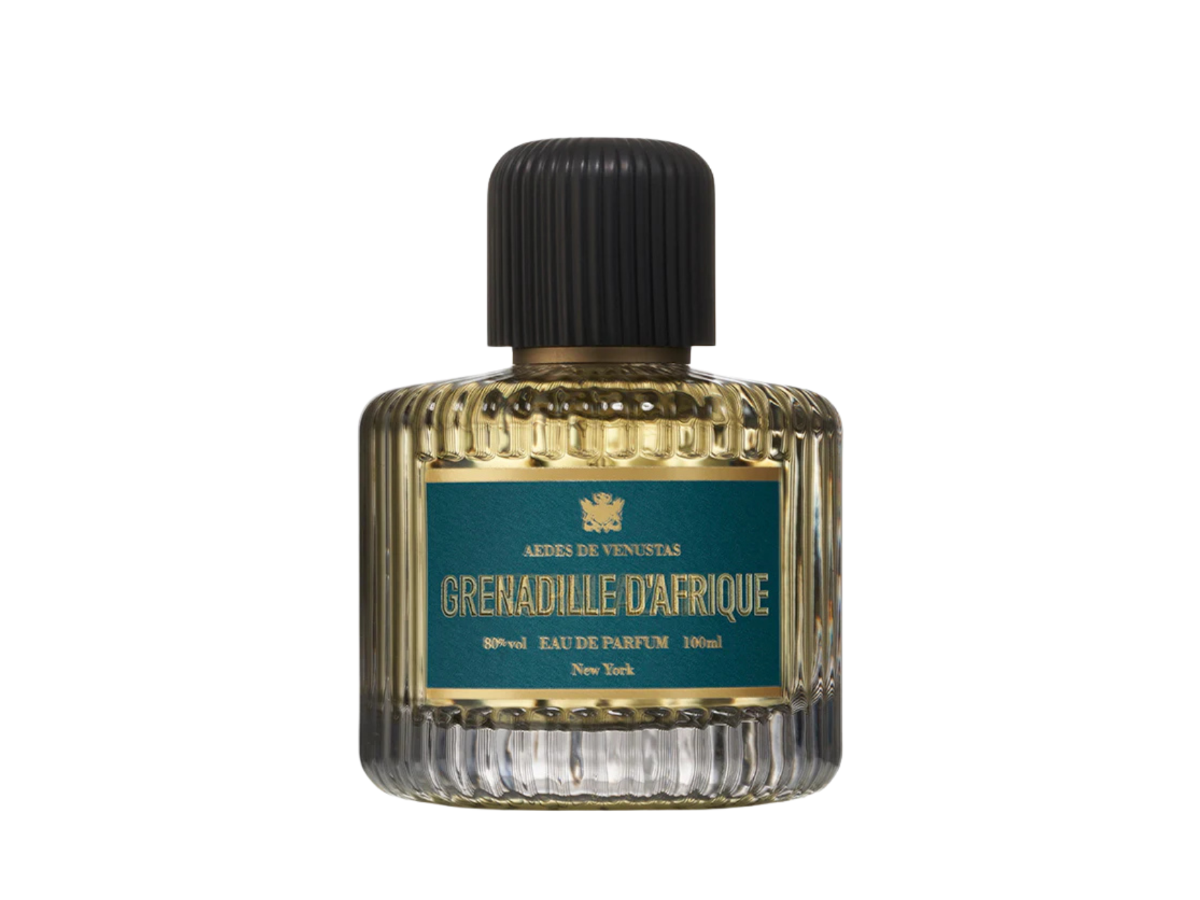 AEDES DE VENUSTAS Grenadille d'Afrique niche perfume bottle — dark ebony wood and smoky resin fragrance