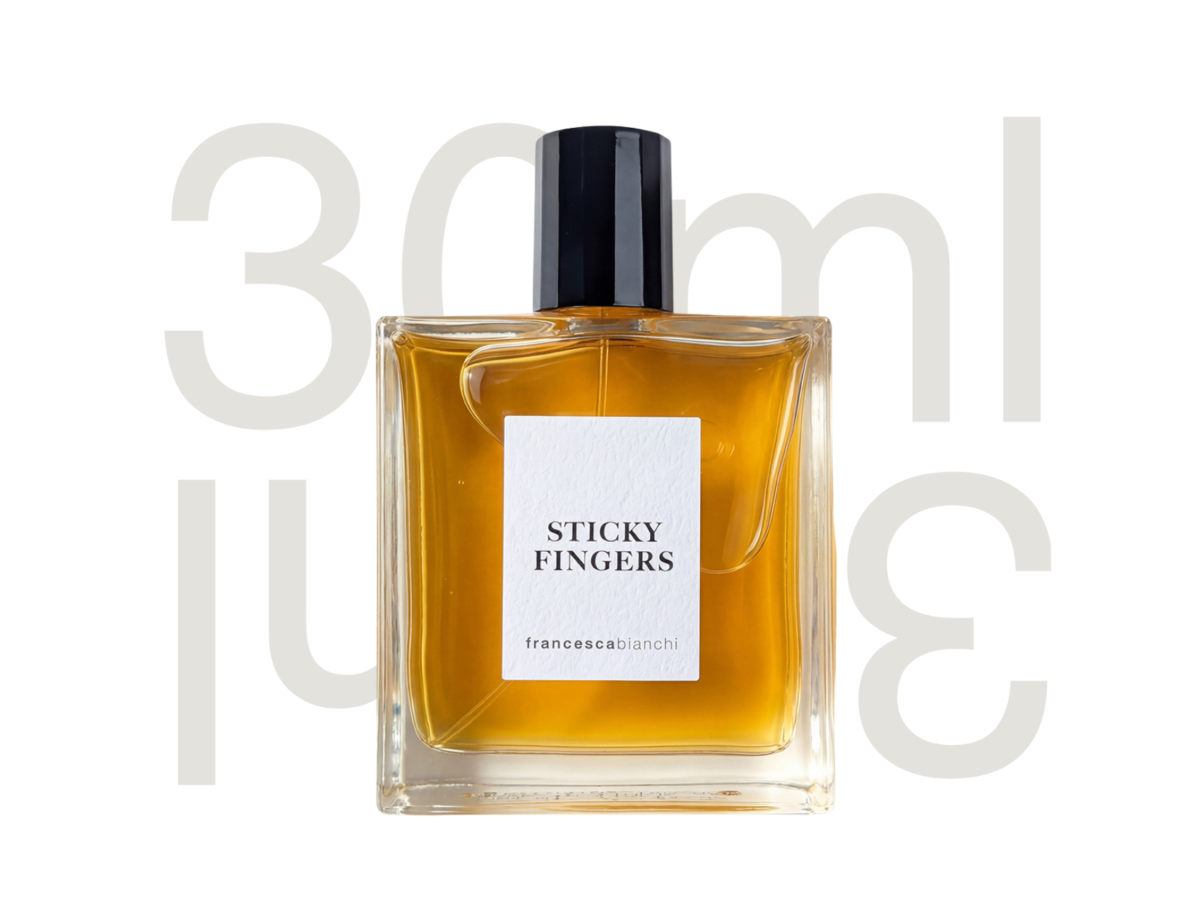 Francesca Bianchi Sticky Fingers 30ml extrait de parfum bottle — dark patchouli tobacco niche fragrance, 30ml.ca Montreal