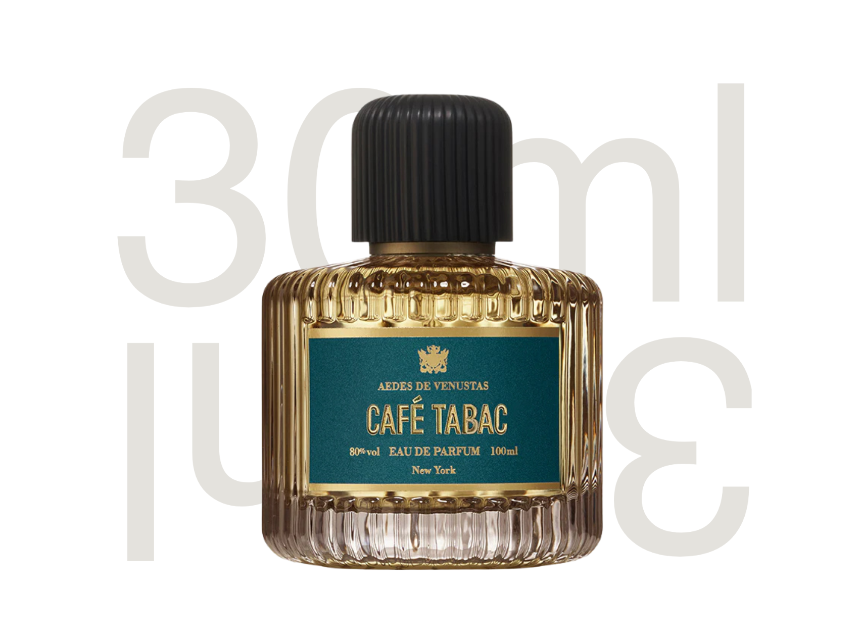 AEDES DE VENUSTAS Café Tabac niche perfume bottle — dark tobacco, coffee, and amber fragrance