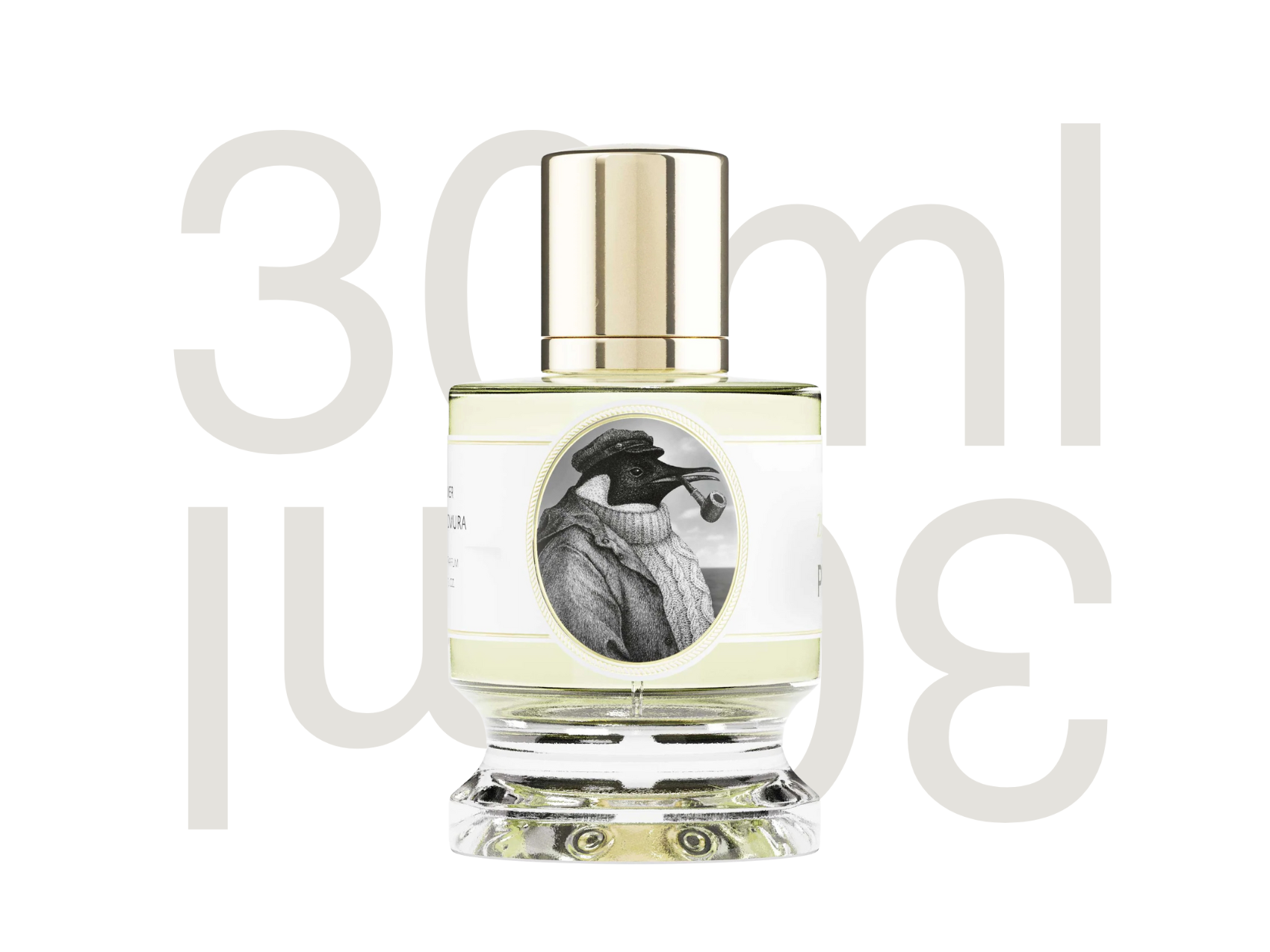 Zoologist Penguin niche perfume bottle — ozonic ice, saffron, and suede arctic leather fragrance