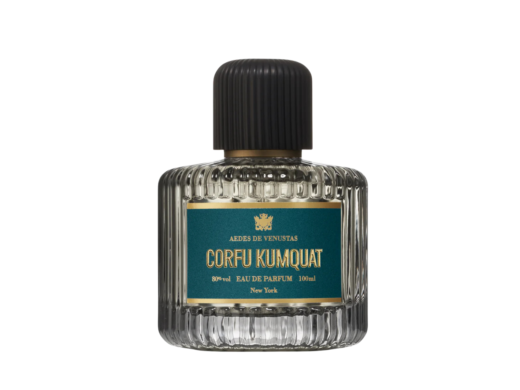 AEDES DE VENUSTAS Corfu Kumquat niche perfume bottle — kumquat, citrus, and Greek island fragrance