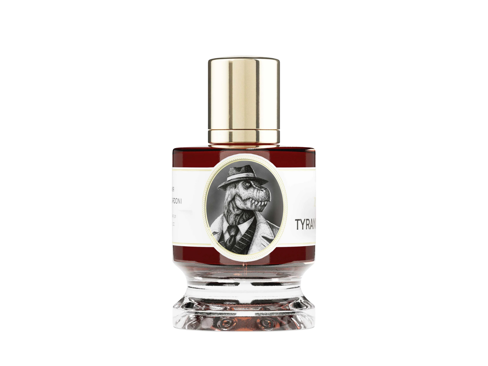 Zoologist Tyrannosaurus Rex niche perfume bottle — smoky leather, cade, incense, and floral extrait