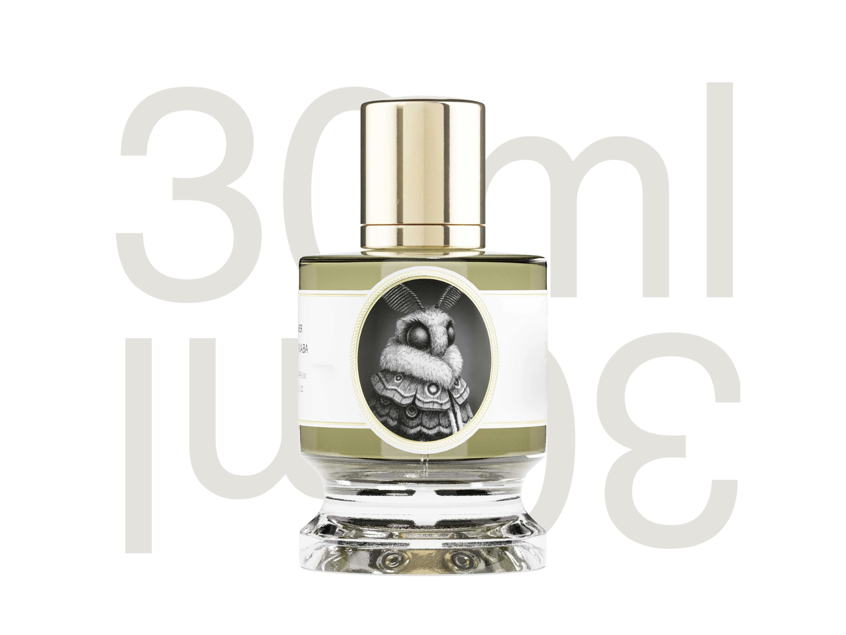 Zoologist Moth niche perfume bottle — gothic incense, oud, and powdery rose fragrance