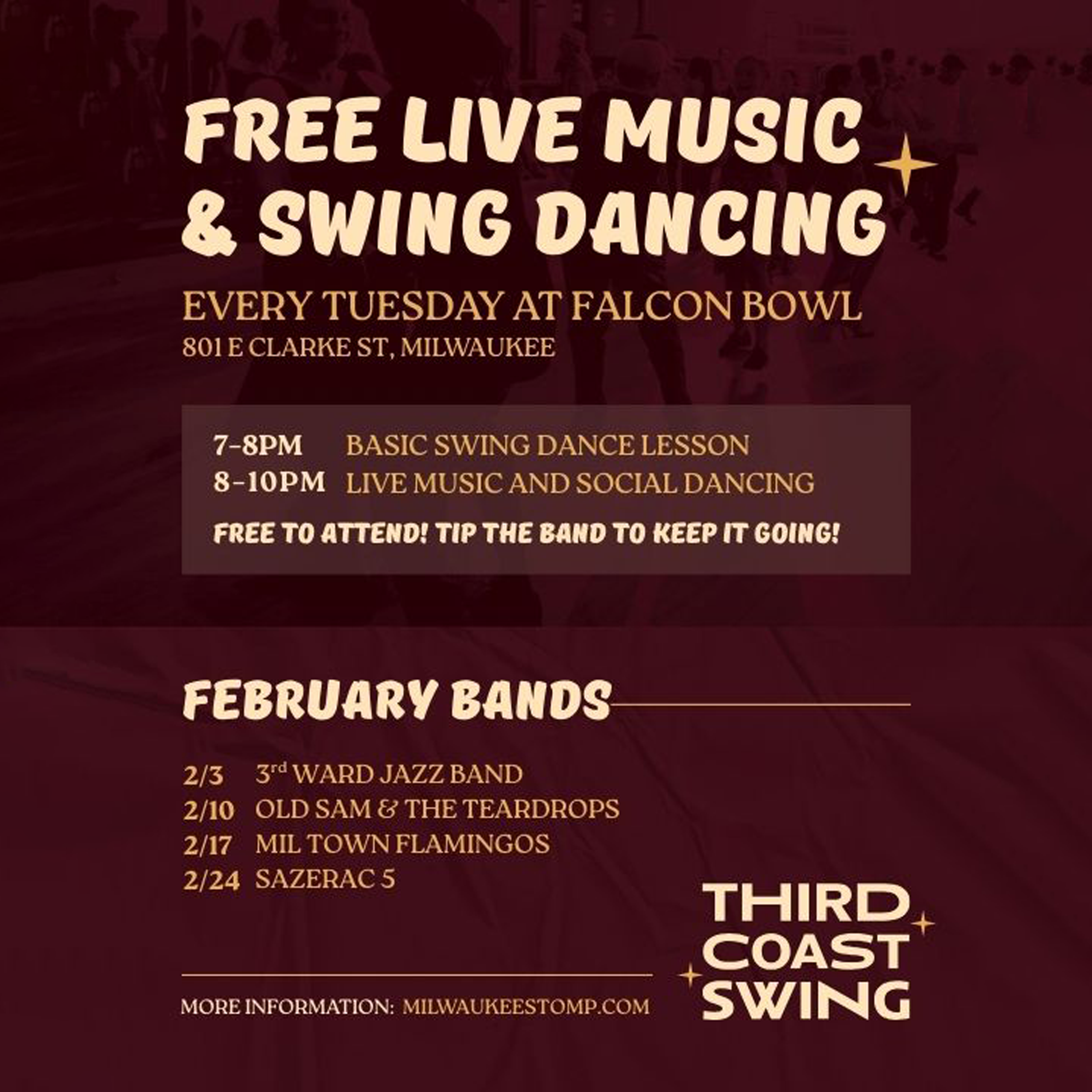 TUESDAY NIGHT JAZZ: THIRD COAST SWING W/ 3RD WARD JAZZ BAND