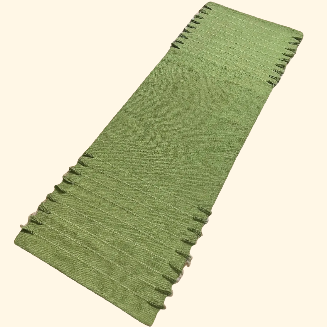 LimeGreenOganicNaturalCottonYogaMat1.png