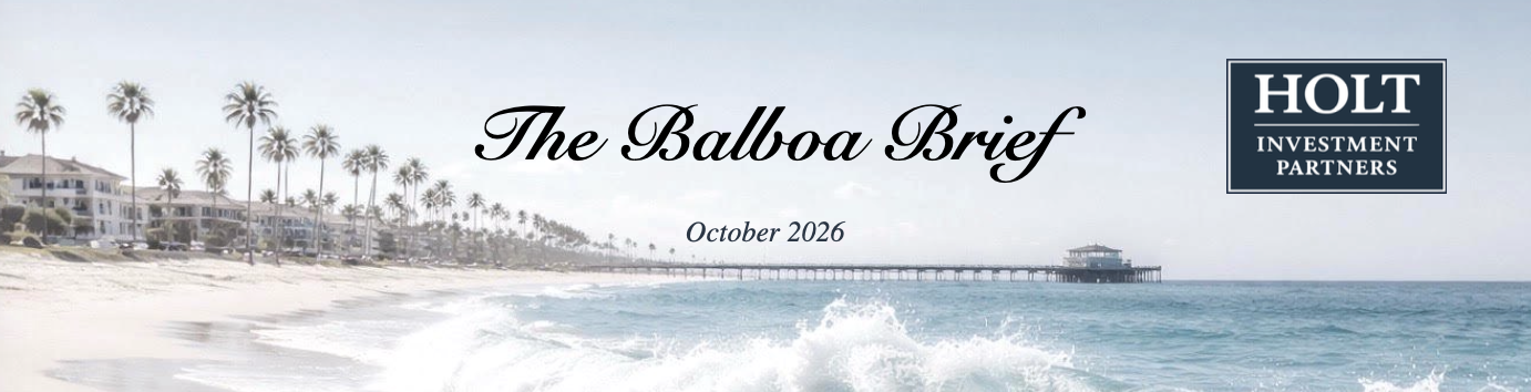 The Balboa Brief: Three Miles Out (October 2026)