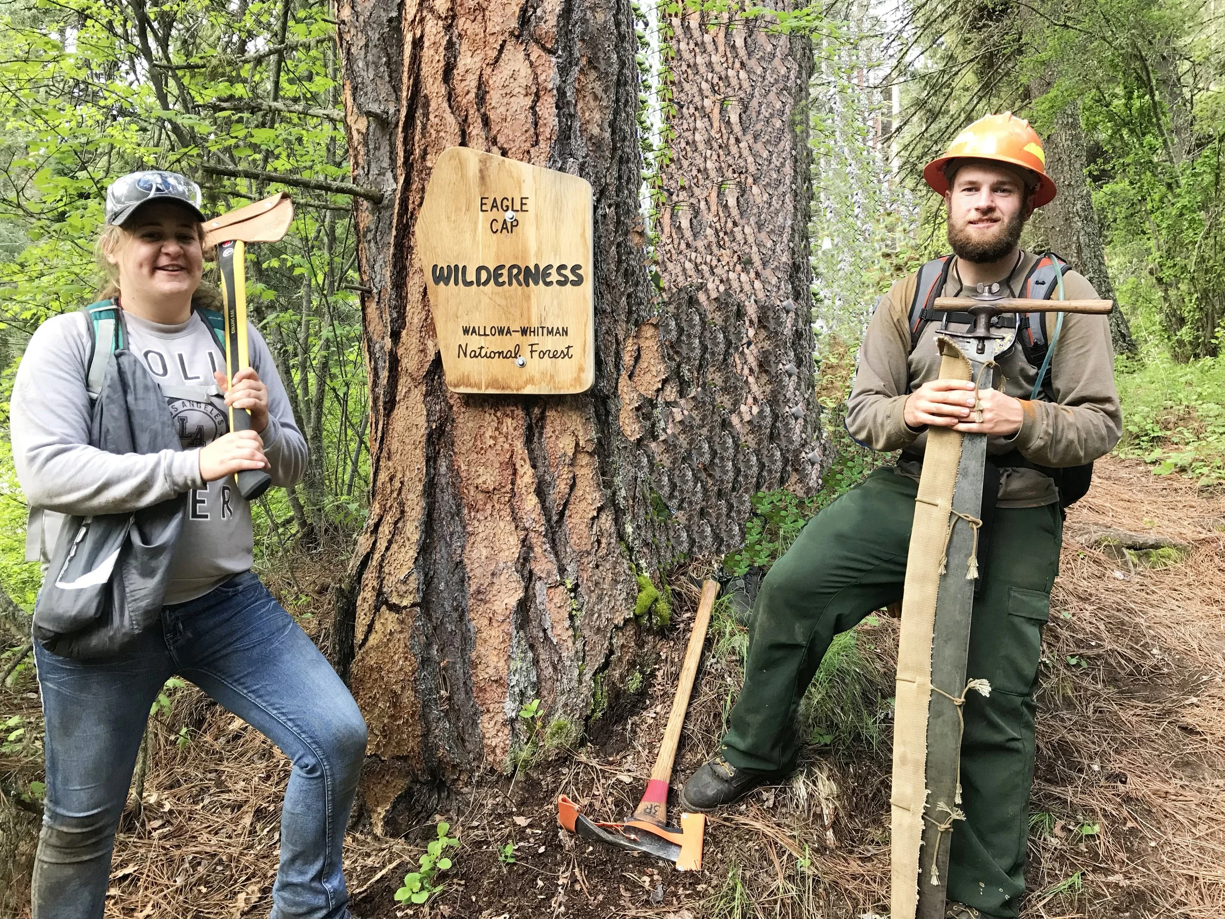2018-05--Chief Joseph Trail--EOU students Karianne Zollman & Dylan Howell.jpg