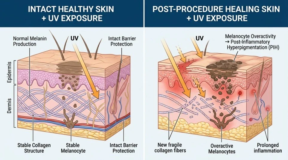 Sun Exposure After Aesthetic Procedures: Why SPF Is Non-Negotiable