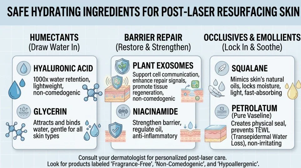 How to Keep Skin Hydrated After Laser Resurfacing Without Clogging Pores
