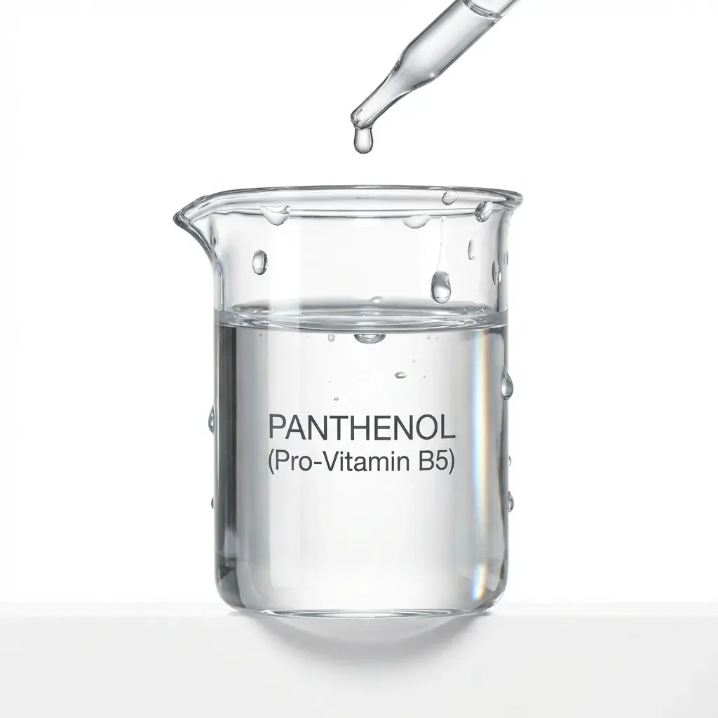 Panthenol provitamin B5 ingredient for deep skin hydration