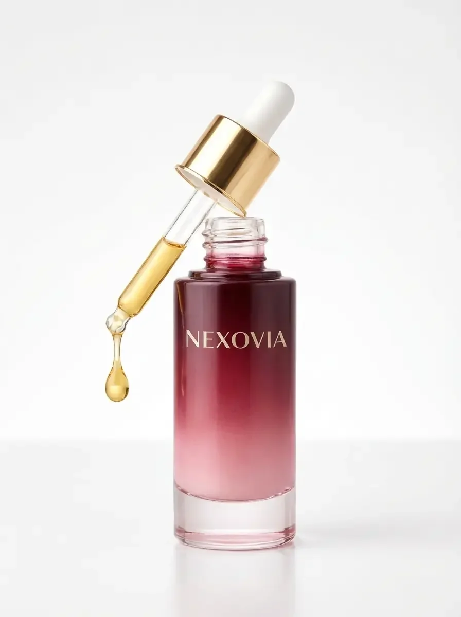 Nexovia Skin Serum with plant exosomes, PDRN, NAD+, and peptides for post-microneedling recovery