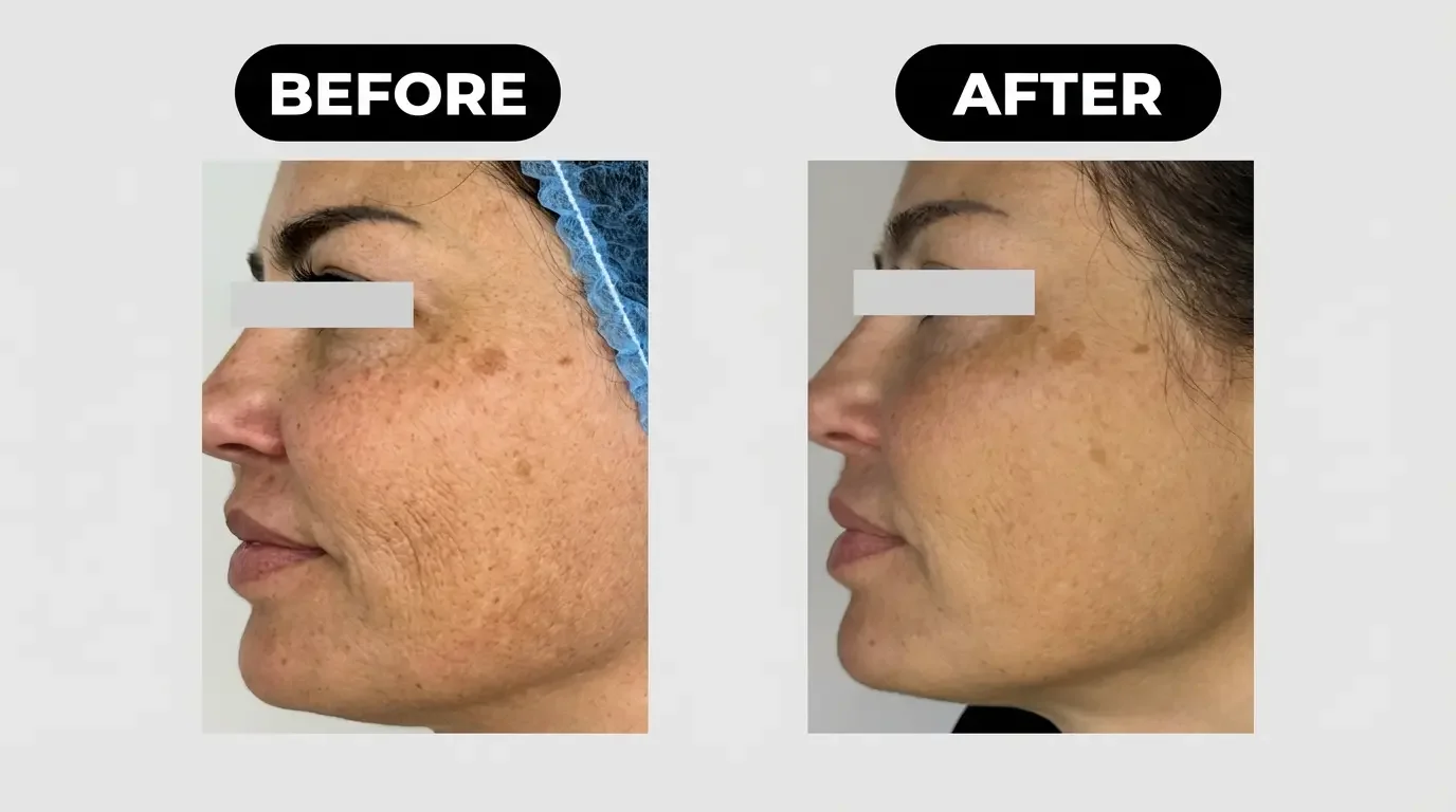 Preliminary clinical study results showing skin improvement following Nexovia post-procedure protocol