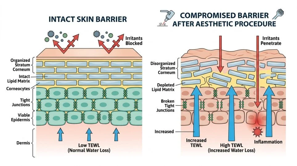 Skin Barrier After Aesthetic Procedure