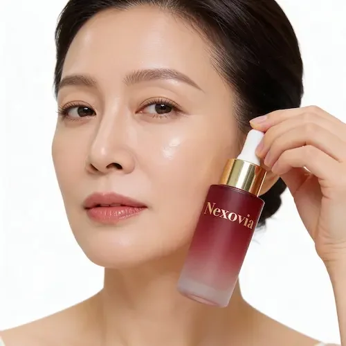 Woman with healthy glowing skin after post-procedure skincare recovery